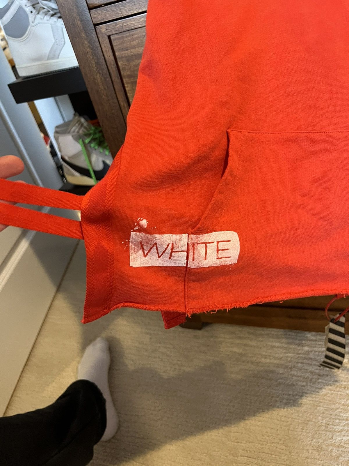 Off-White Off White 2014 First Season Knotted Strings Hoodie Red Size US M / EU 48-50 / 2 - 4 Thumbnail