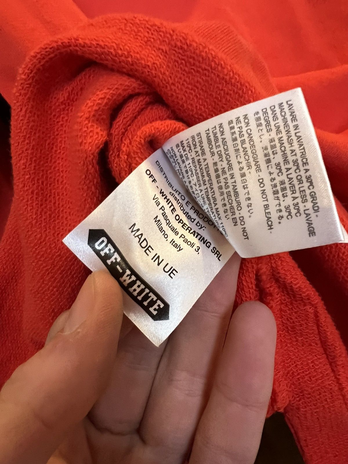 Off-White Off White 2014 First Season Knotted Strings Hoodie Red Size US M / EU 48-50 / 2 - 12 Thumbnail