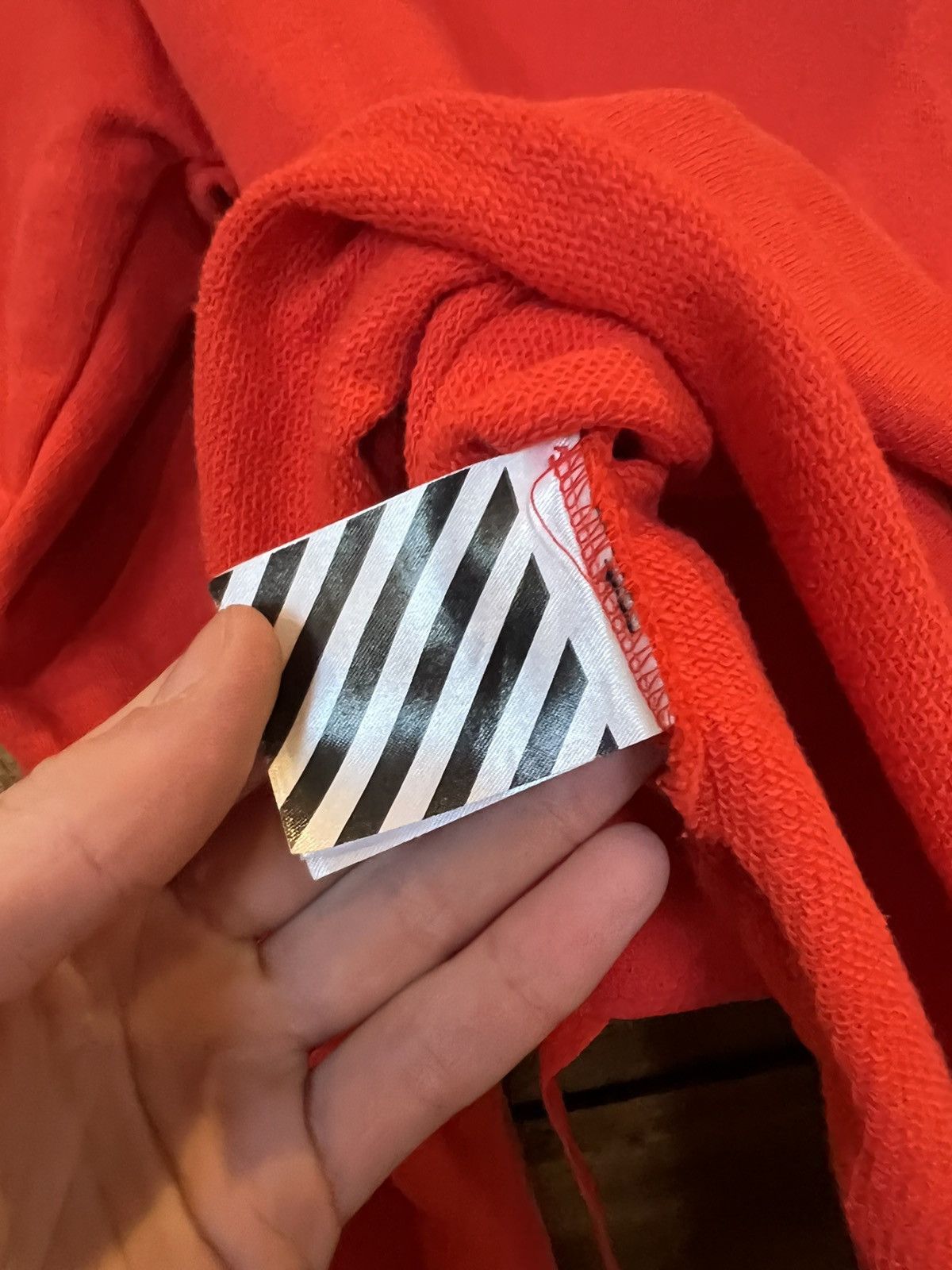 Off-White Off White 2014 First Season Knotted Strings Hoodie Red Size US M / EU 48-50 / 2 - 10 Thumbnail