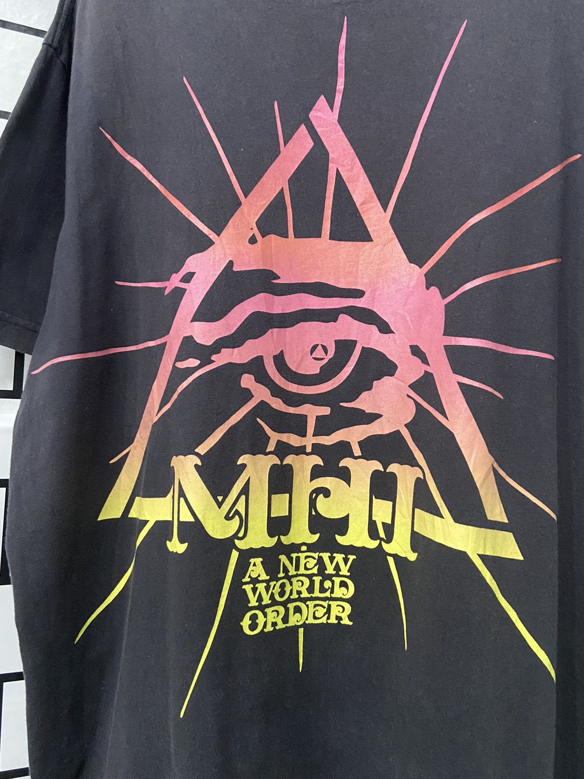 Japanese Brand × MHI × Maharishi MHI Maharishi A New World Order Eye Sun faded Vintage tee Size US L / EU 52-54 / 3 - 5 Thumbnail