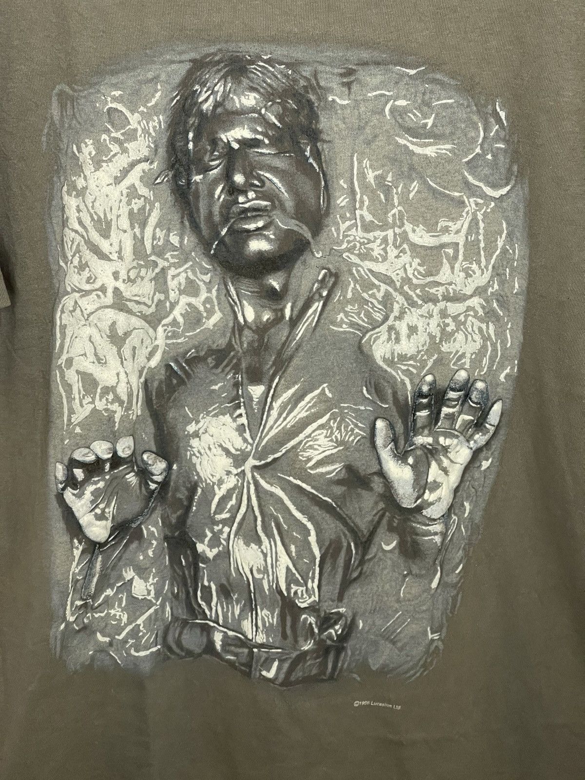 Star Wars × Vintage Vintage S/S Star Wars Han Solo Big Face Movie 1996 Tee Size US L / EU 52-54 / 3 - 3 Thumbnail