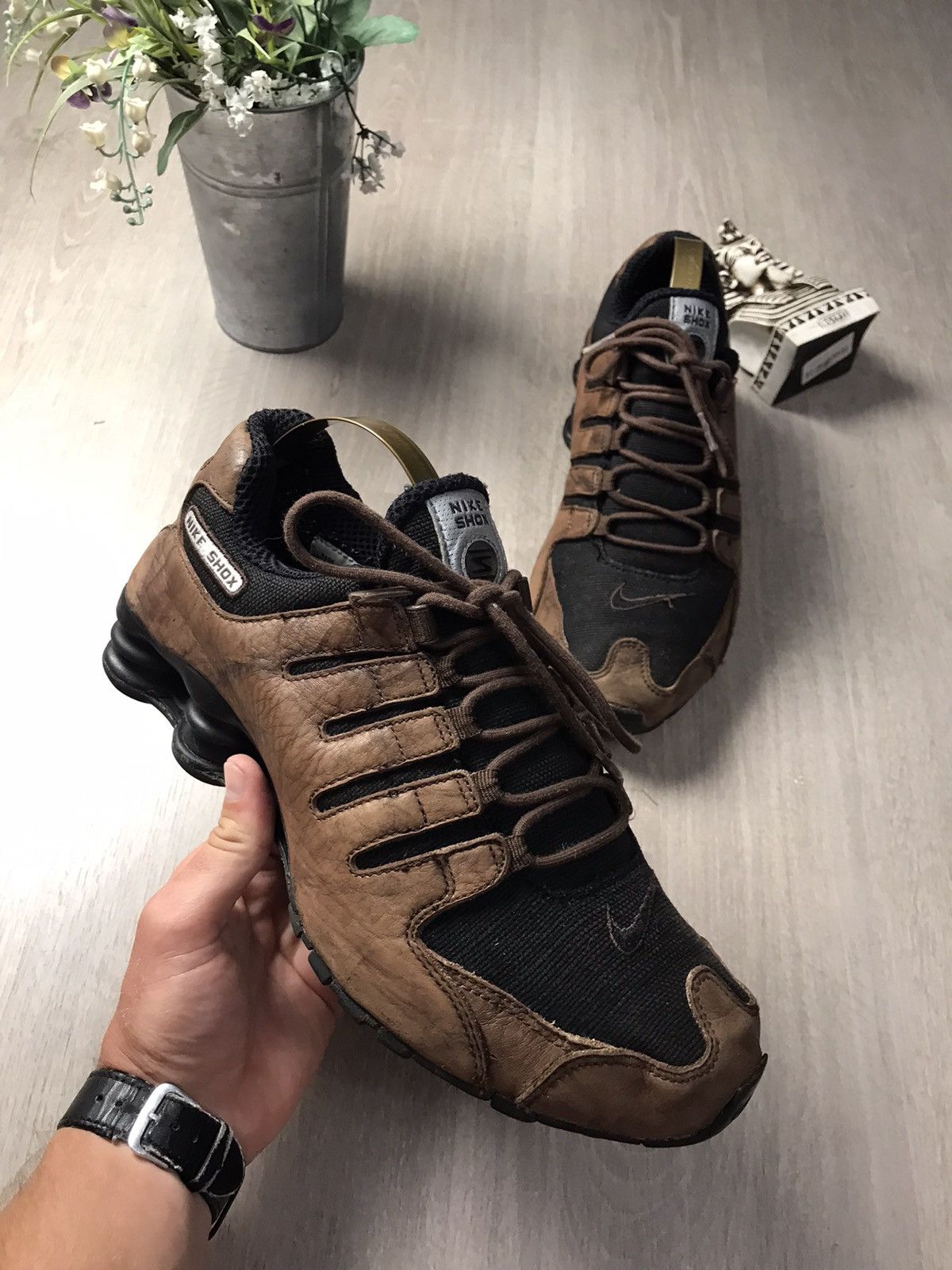 Nike Vintage Nike Shox Total 2006 Brown size US 8,5 Size US 8.5 / EU 41-42 - 5 Thumbnail