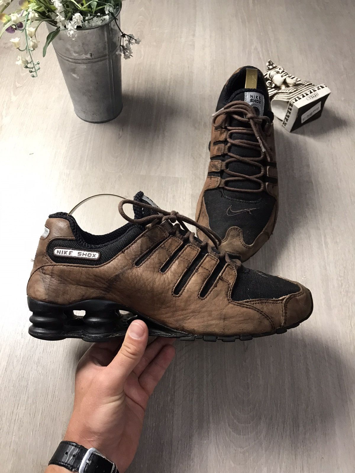 Nike Vintage Nike Shox Total 2006 Brown size US 8,5 Size US 8.5 / EU 41-42 - 6 Thumbnail