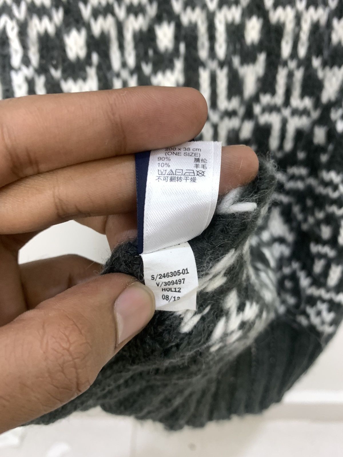 Gap × Other GAP Fair Isle Navajo Long Crochet Cable Knit Muffler Scarf Size ONE SIZE - 11 Thumbnail