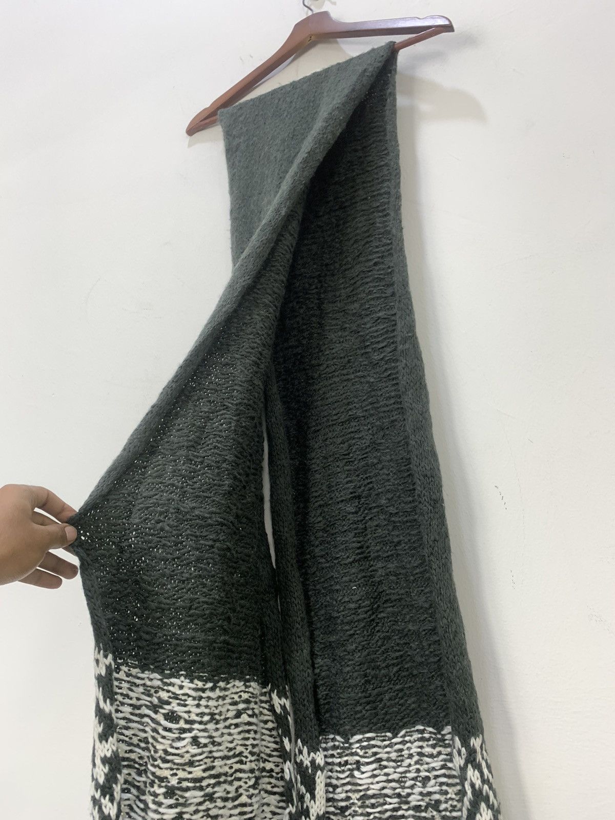 Gap × Other GAP Fair Isle Navajo Long Crochet Cable Knit Muffler Scarf Size ONE SIZE - 6 Thumbnail