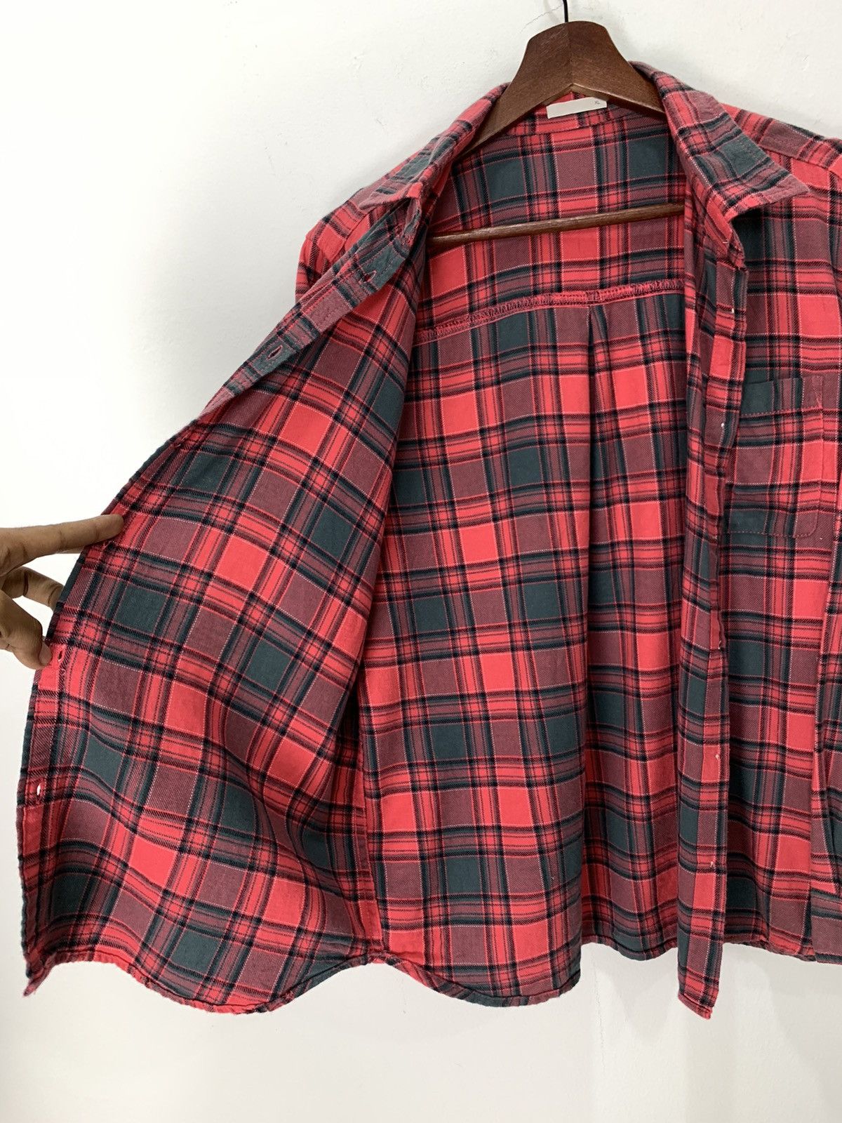 Flannel × Japanese Brand × The Vermont Flannel Company Tartan Plaid Checker Punk Streetwear Cowboy Flannel Jacket Size US L / EU 52-54 / 3 - 12 Thumbnail