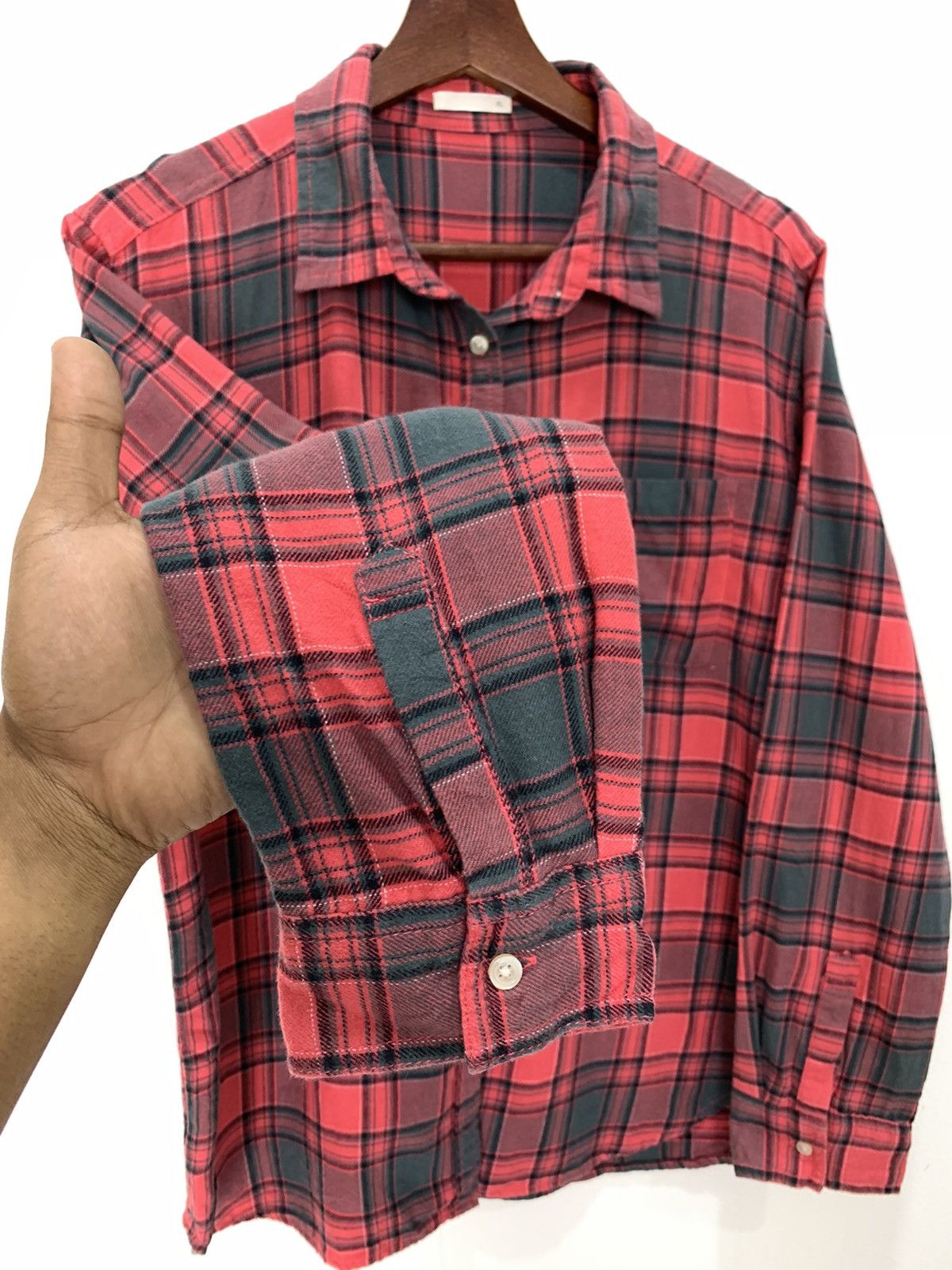 Flannel × Japanese Brand × The Vermont Flannel Company Tartan Plaid Checker Punk Streetwear Cowboy Flannel Jacket Size US L / EU 52-54 / 3 - 9 Thumbnail