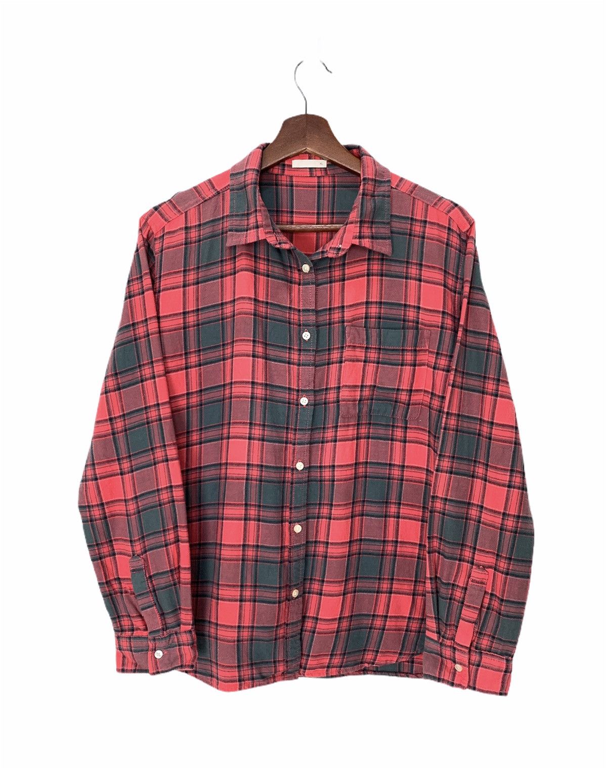Flannel × Japanese Brand × The Vermont Flannel Company Tartan Plaid Checker Punk Streetwear Cowboy Flannel Jacket Size US L / EU 52-54 / 3 - 1 Thumbnail