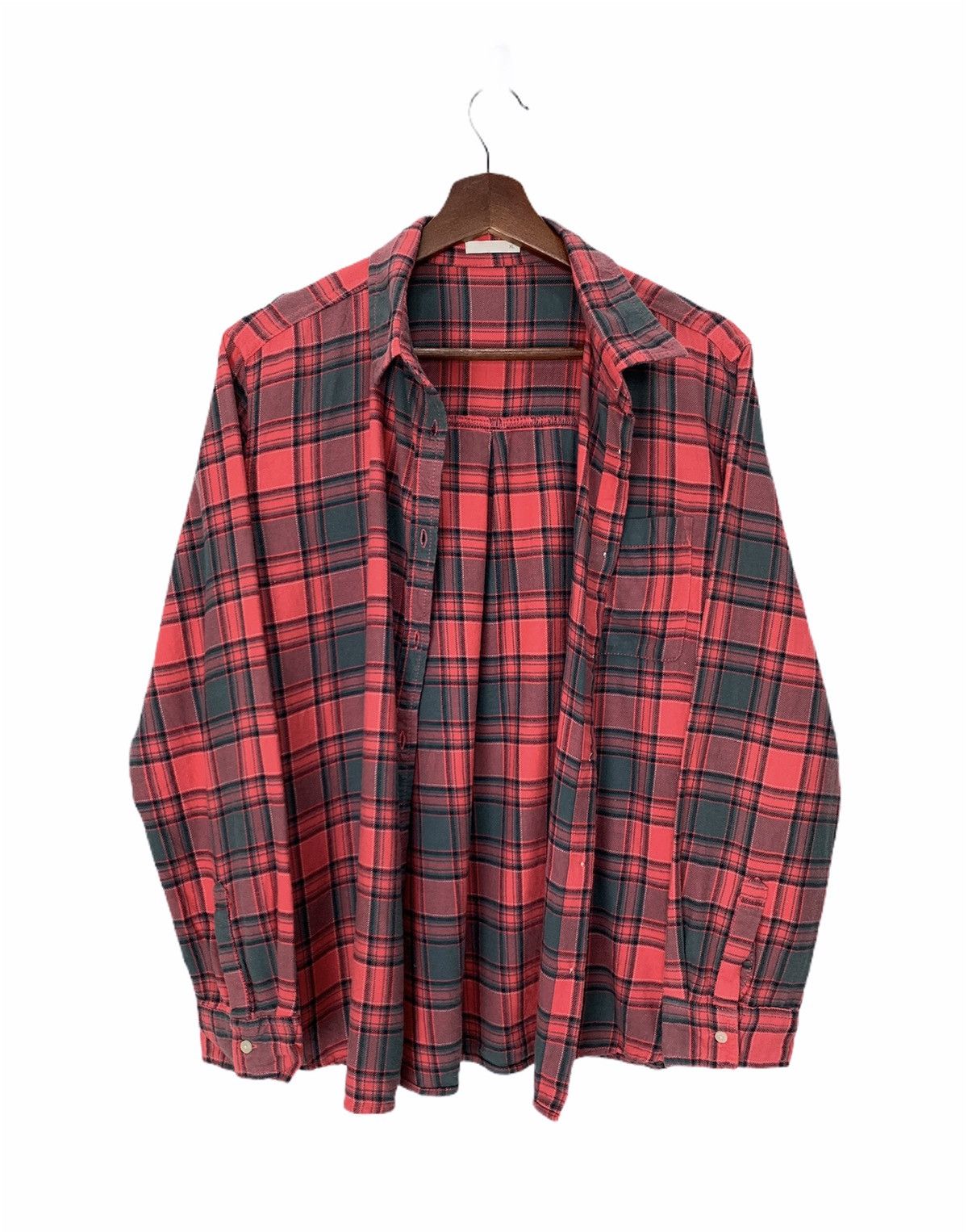 Flannel × Japanese Brand × The Vermont Flannel Company Tartan Plaid Checker Punk Streetwear Cowboy Flannel Jacket Size US L / EU 52-54 / 3 - 3 Thumbnail