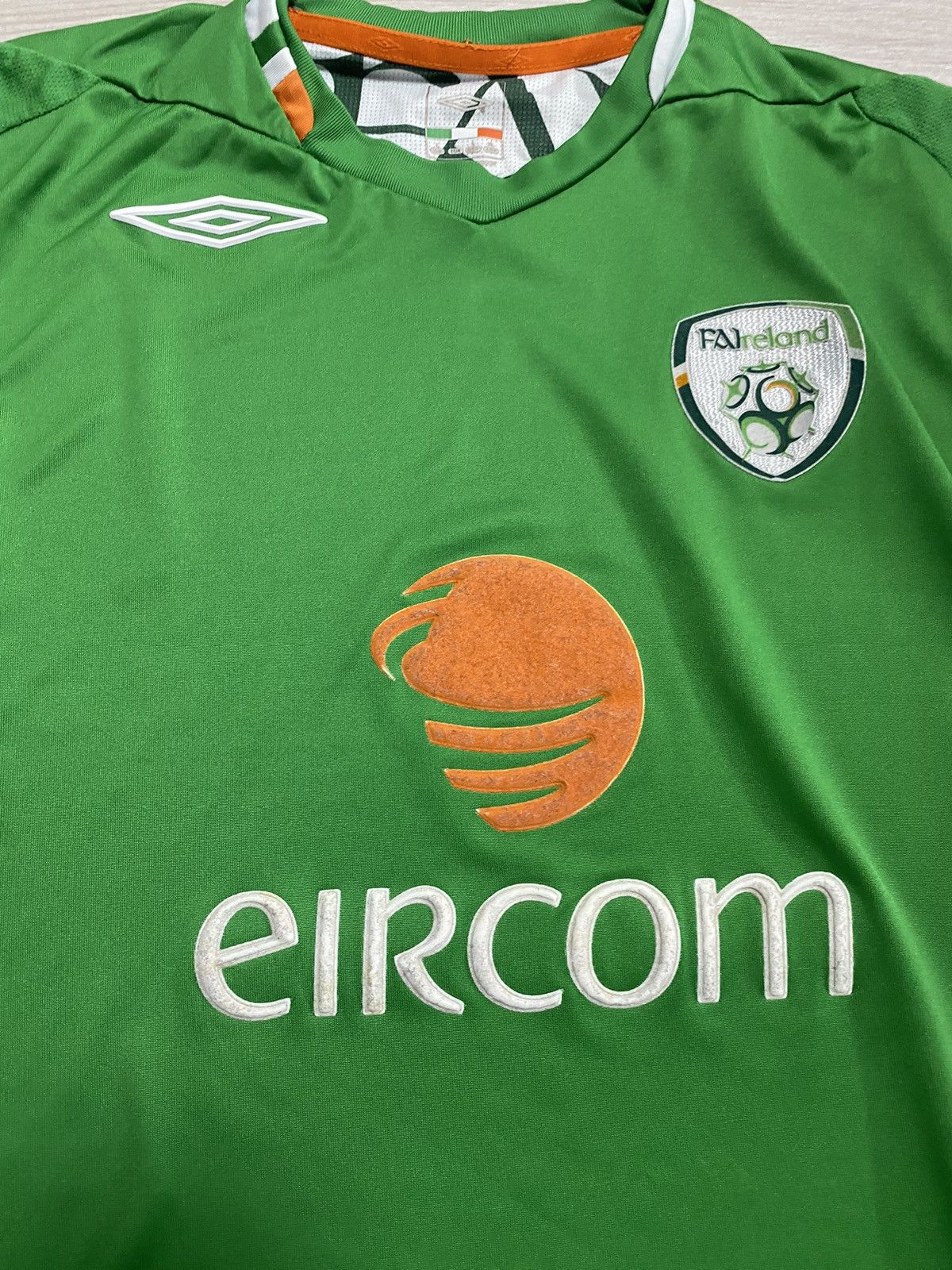 Umbro Republic of Ireland football shirt 2006 Soccer Jersey Tee Size US M / EU 48-50 / 2 - 3 Thumbnail