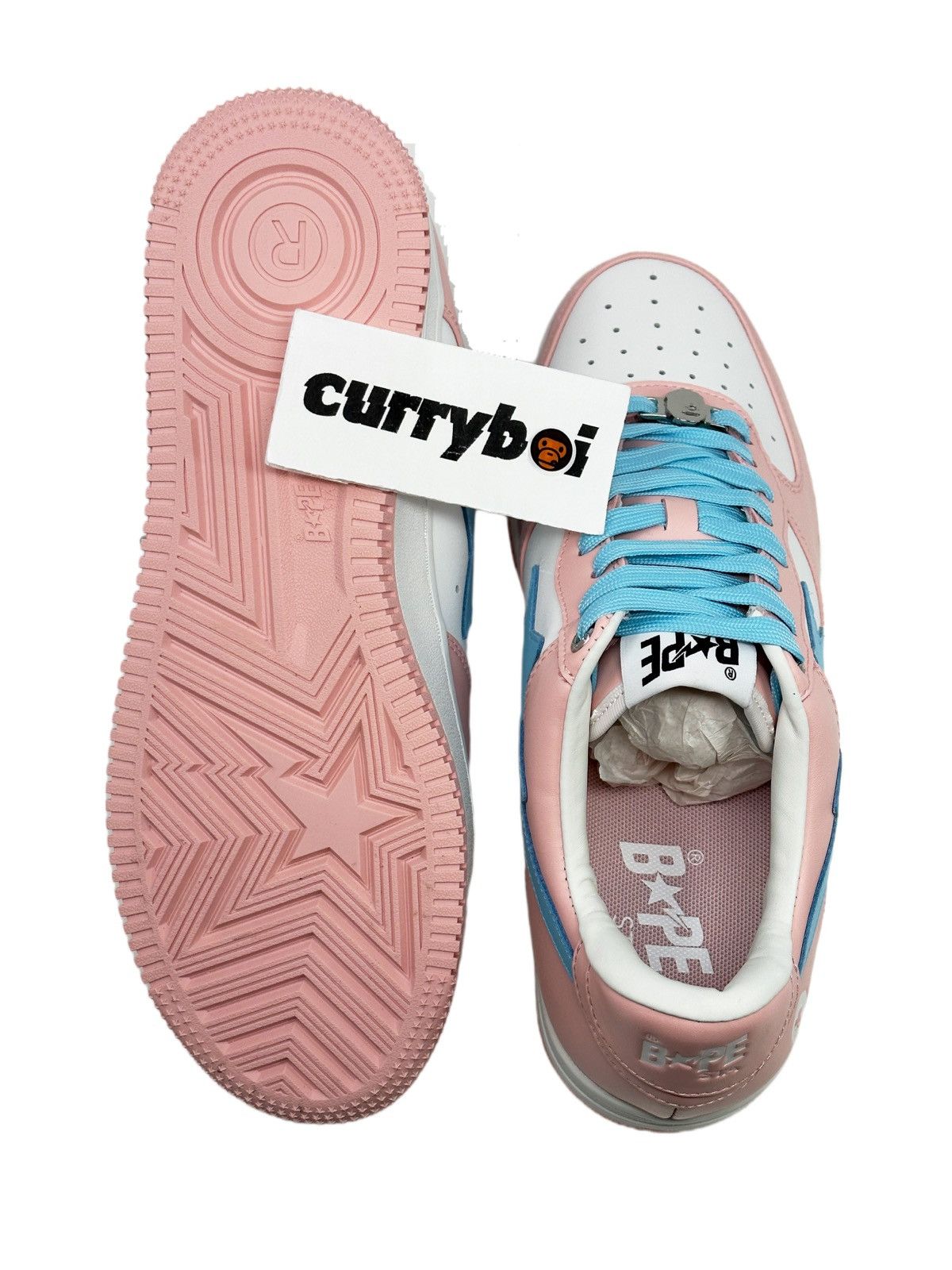 Bape A Bathing Ape Bape Sta Pastel Pink Size US 10 / EU 43 - 9 Thumbnail