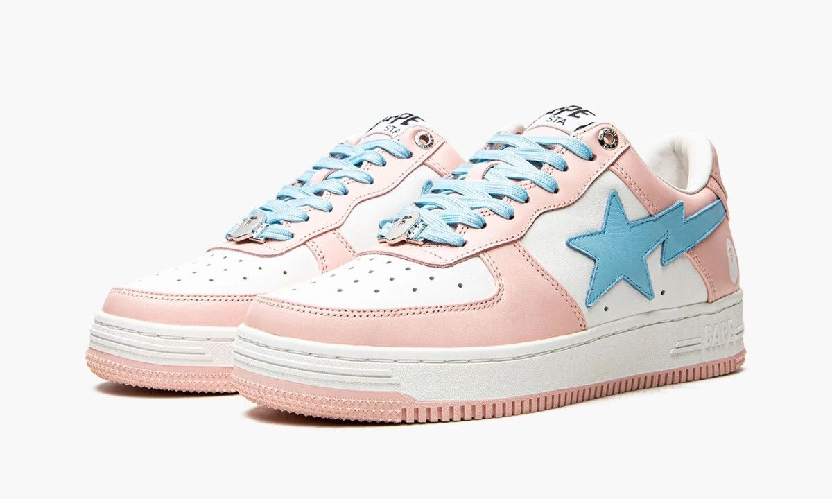 Bape A Bathing Ape Bape Sta Pastel Pink Size US 10 / EU 43 - 2 Thumbnail