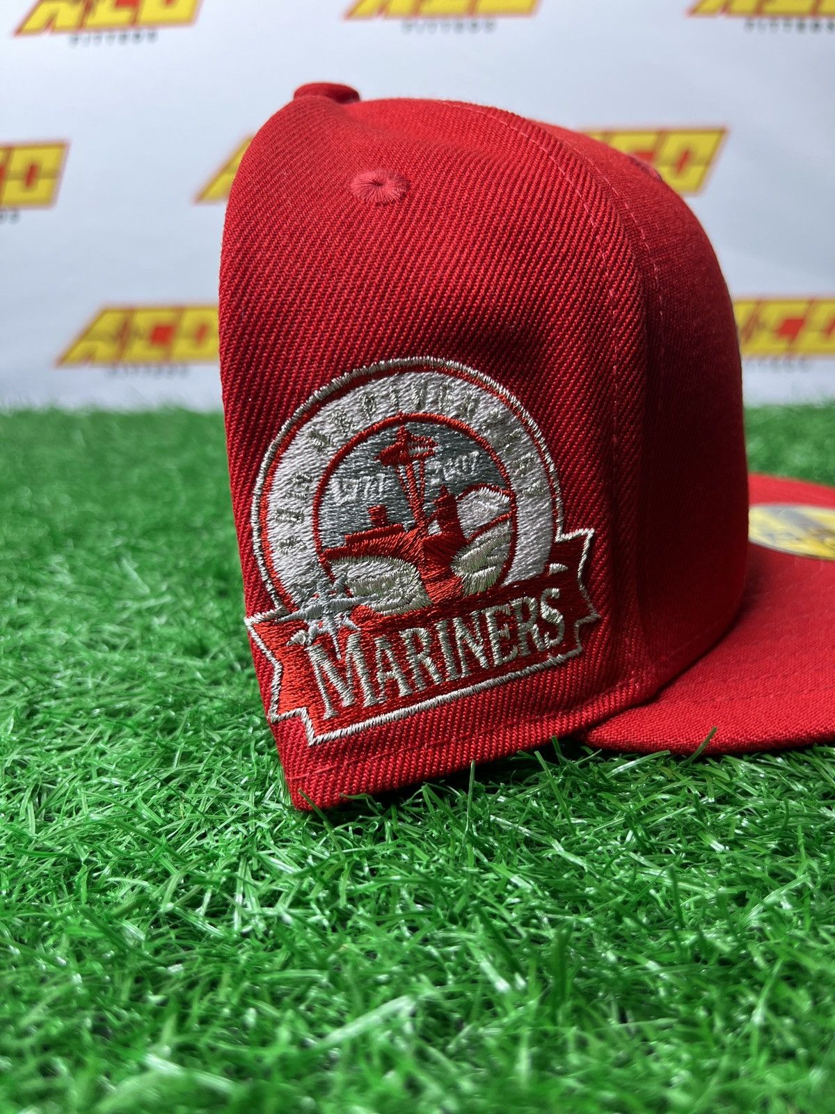MLB × New Era Mariners 7 3/8 30th anniversary fitted hat red Size ONE SIZE - 2 Thumbnail