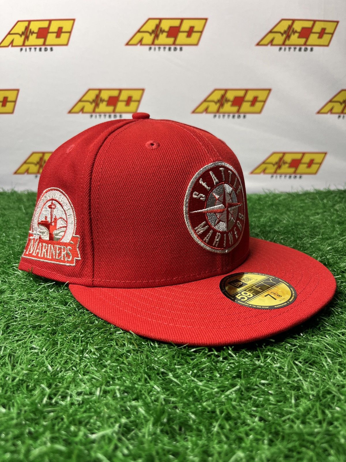 MLB × New Era Mariners 7 3/8 30th anniversary fitted hat red Size ONE SIZE - 1 Thumbnail