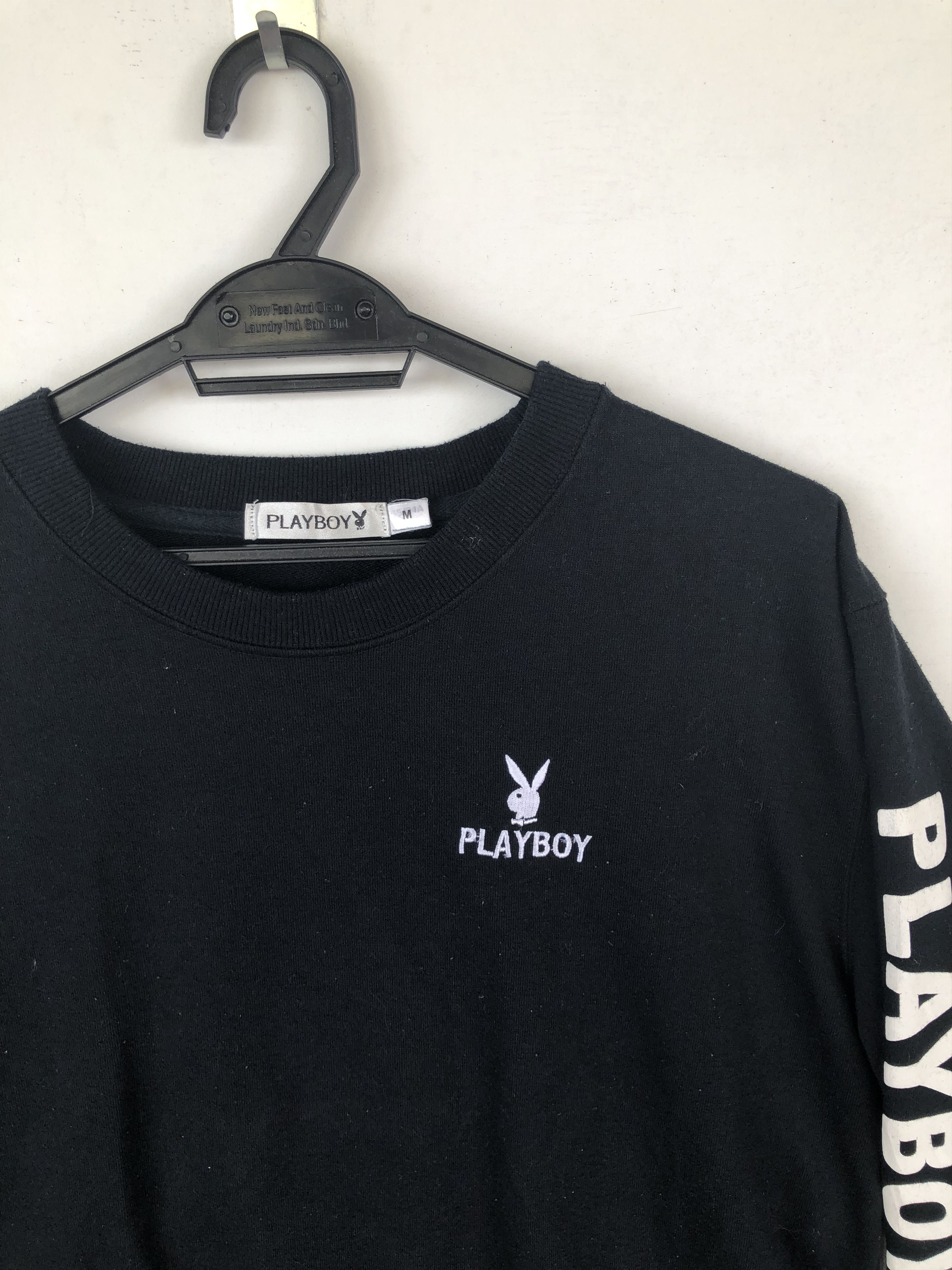 Playboy VINTAGE PLAYBOY BIG EMBROIDERIES LOGO SWEATSHIRT Size US M / EU 48-50 / 2 - 6 Thumbnail