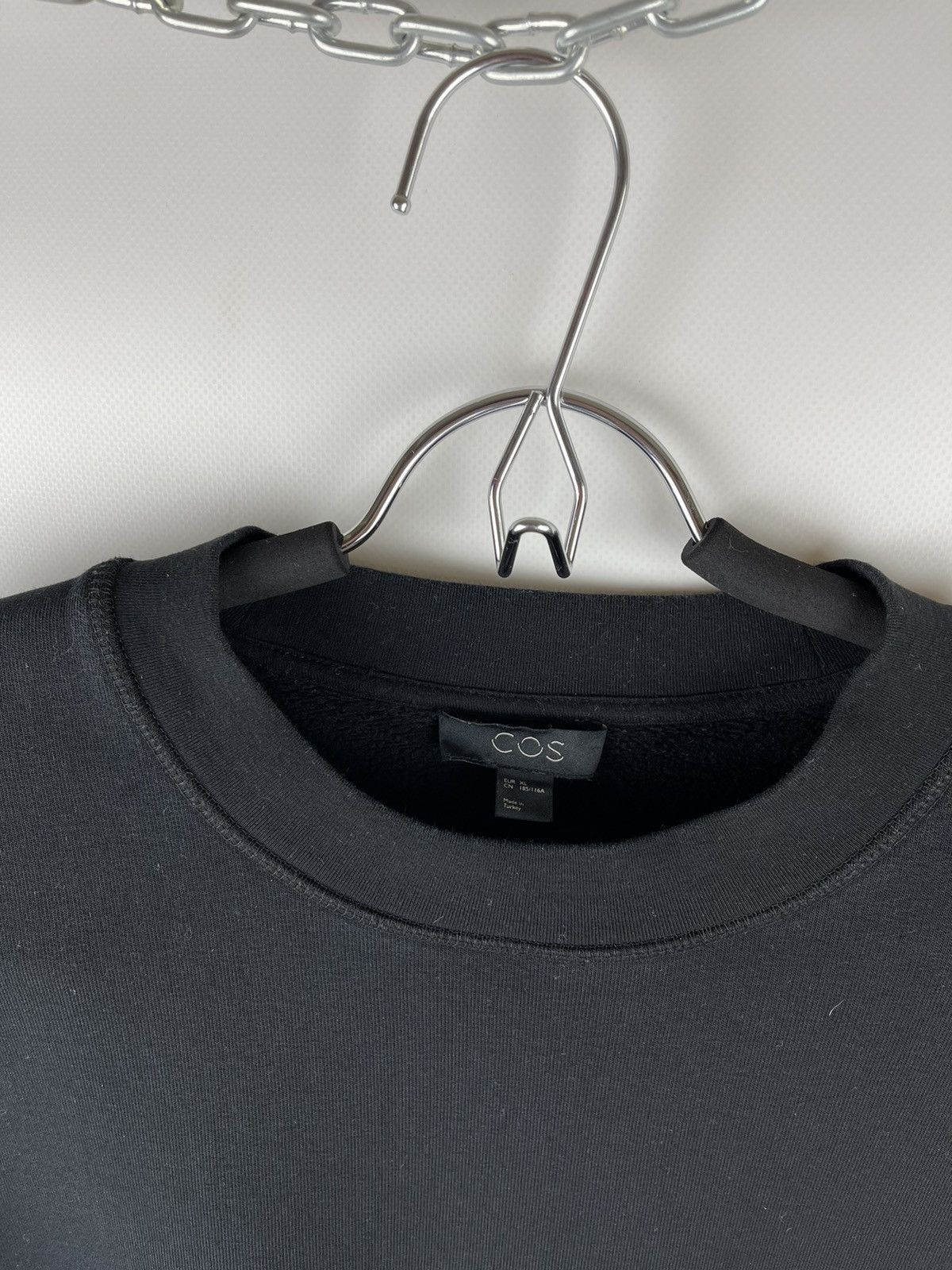 Cos COS black oversized blank sweatshirt sweater Size US XL / EU 56 / 4 - 4 Thumbnail