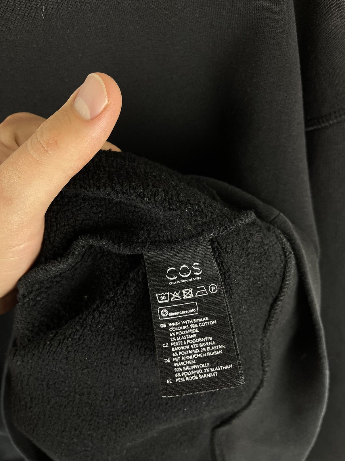 Cos COS black oversized blank sweatshirt sweater Size US XL / EU 56 / 4 - 5 Thumbnail