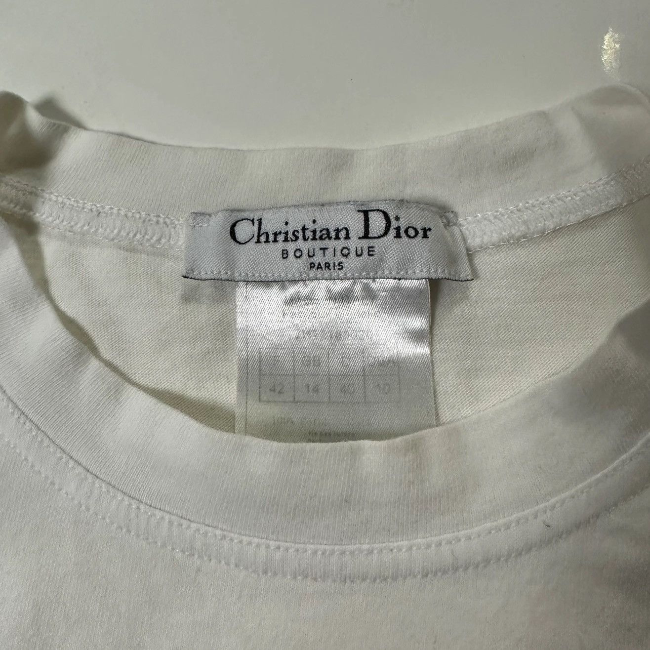 Dior CHRISTIAN DIOR 2002 "Dior Addict" T-Shirt Size L / US 10 / IT 46 - 4 Thumbnail