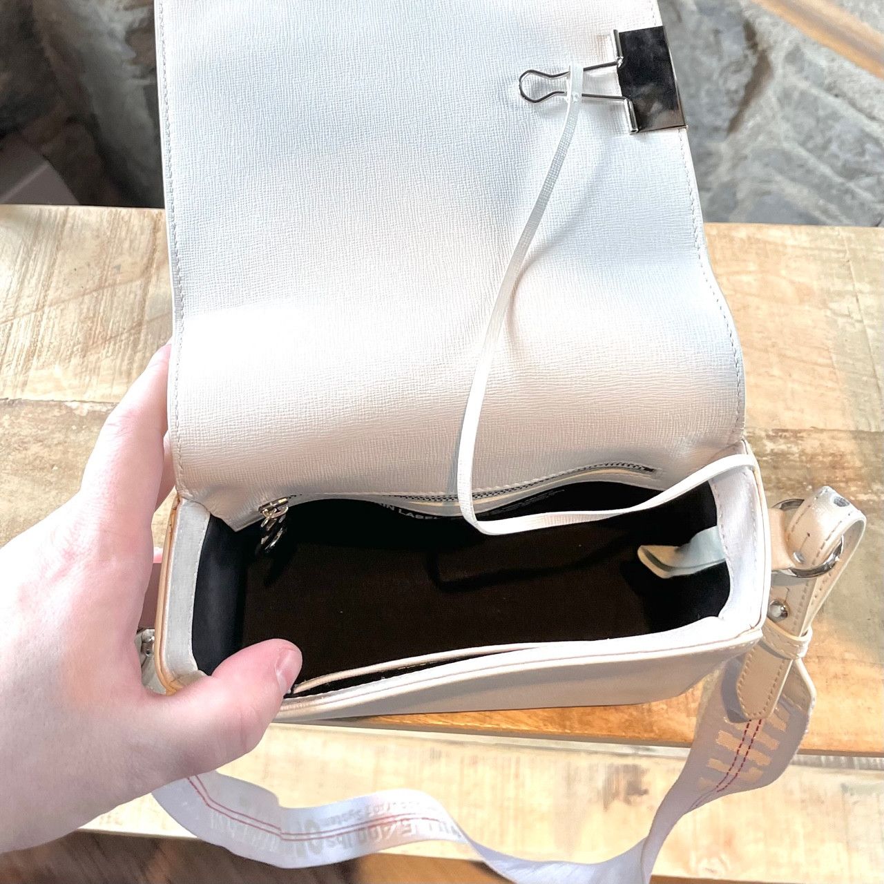 Off-White Off-White Virgil Abloh White Diagonals Binder Shoulder Bag Size ONE SIZE - 8 Thumbnail