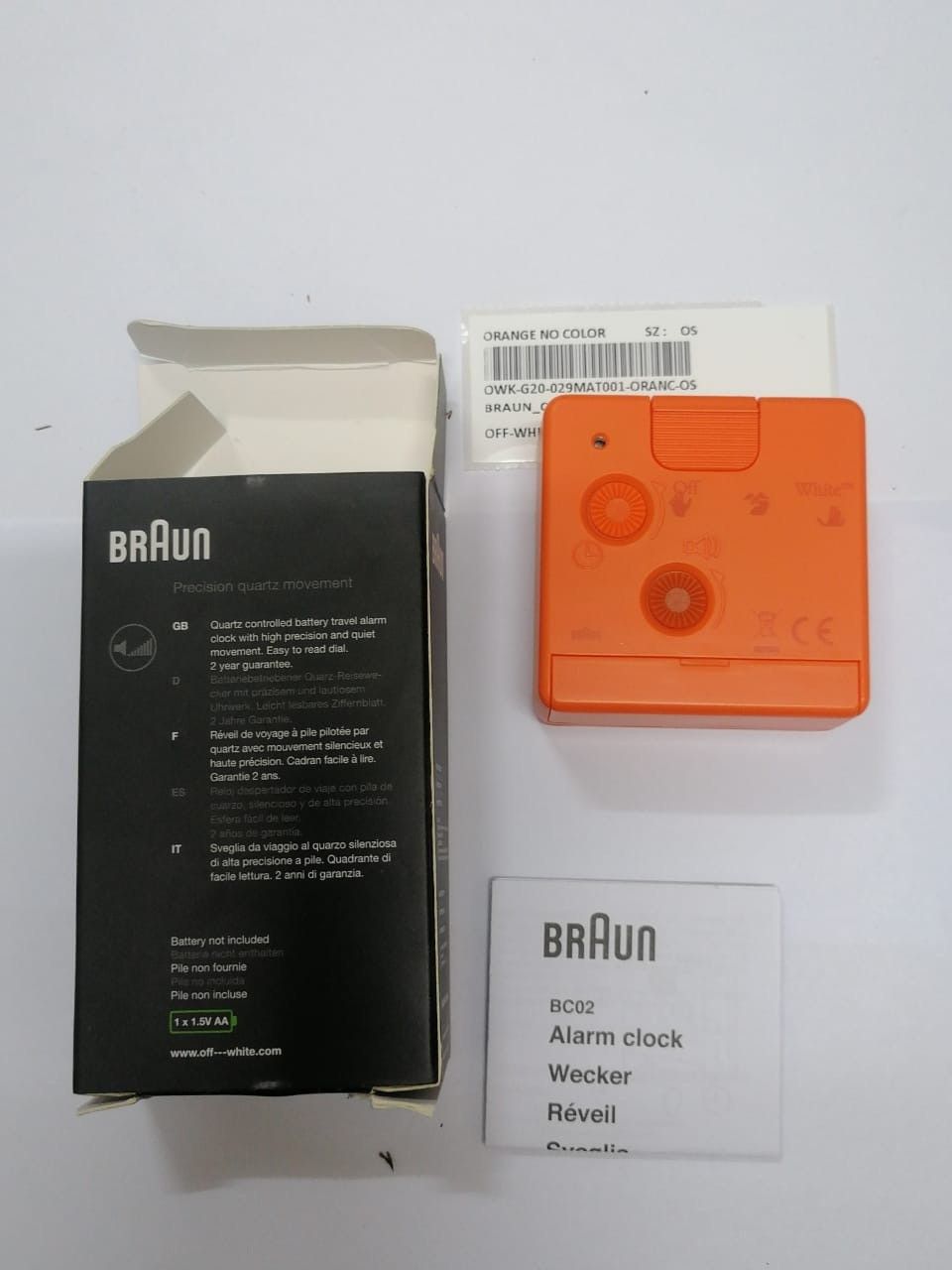 Off-White Limited edition Off-white X Braun clock Size ONE SIZE - 4 Thumbnail