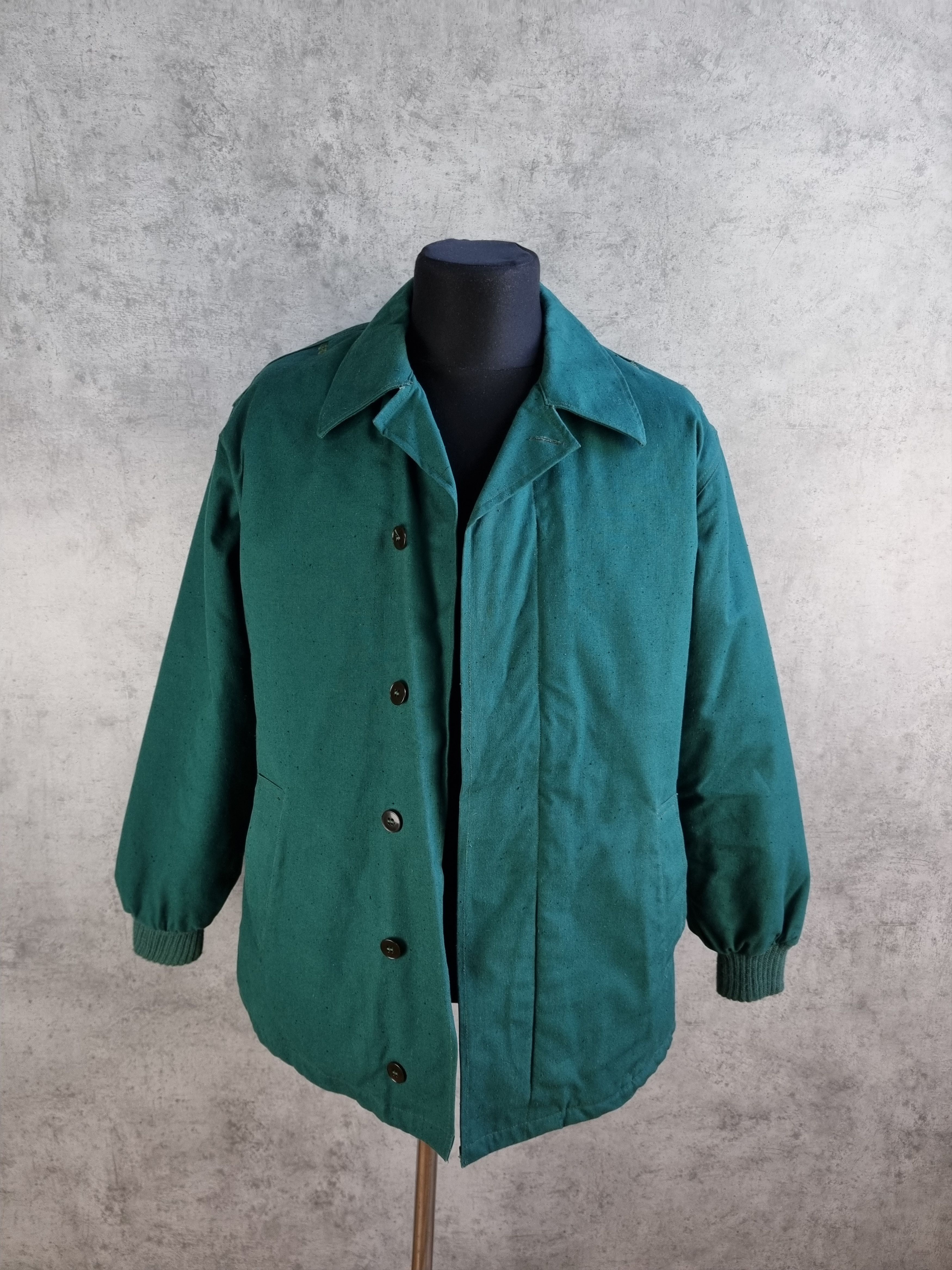 image of Le Laboureur x Military 60S Military Winter Vintage Coat Craig Green Style in Pine Green (Size Medi