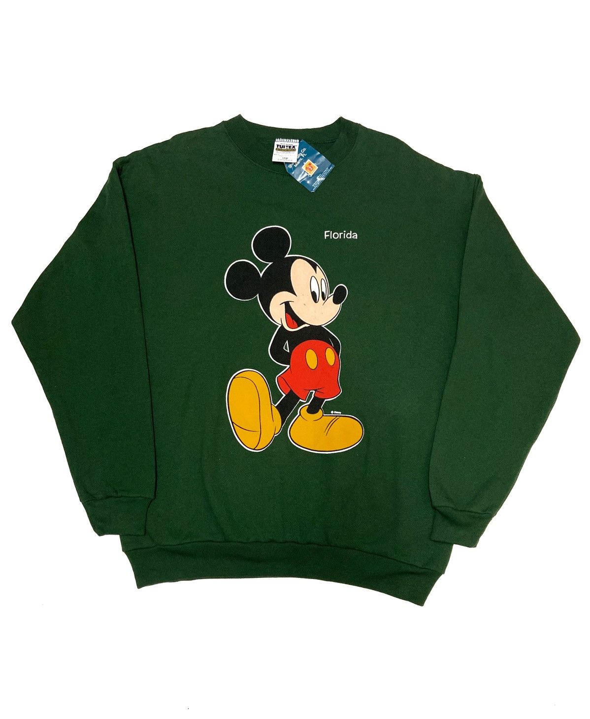 Disney × Mickey Mouse × Vintage Deadstock 90's Disney Mickey Mouse Florida Sweatshirt Size L Size US L / EU 52-54 / 3 - 1 Thumbnail