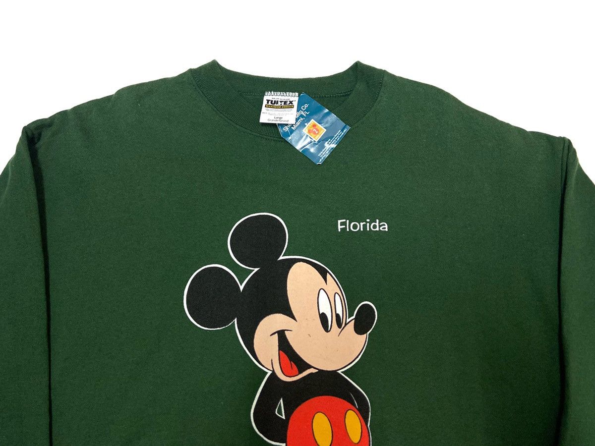 Disney × Mickey Mouse × Vintage Deadstock 90's Disney Mickey Mouse Florida Sweatshirt Size L Size US L / EU 52-54 / 3 - 3 Thumbnail
