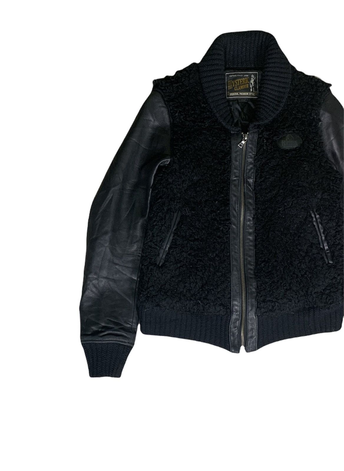 Hysteric Glamour Hysteric Glamour Leather Sherpa Jacket Black Colour Size S / US 4 / IT 40 - 2 Thumbnail