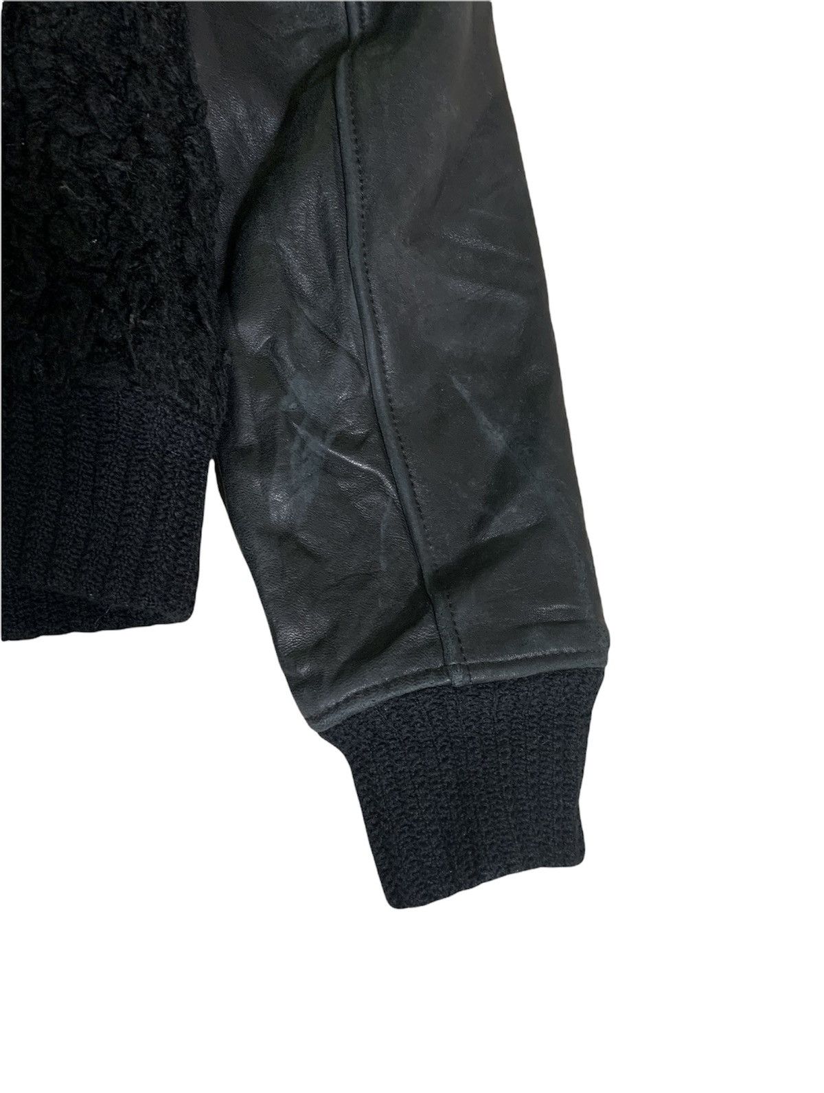Hysteric Glamour Hysteric Glamour Leather Sherpa Jacket Black Colour Size S / US 4 / IT 40 - 10 Thumbnail