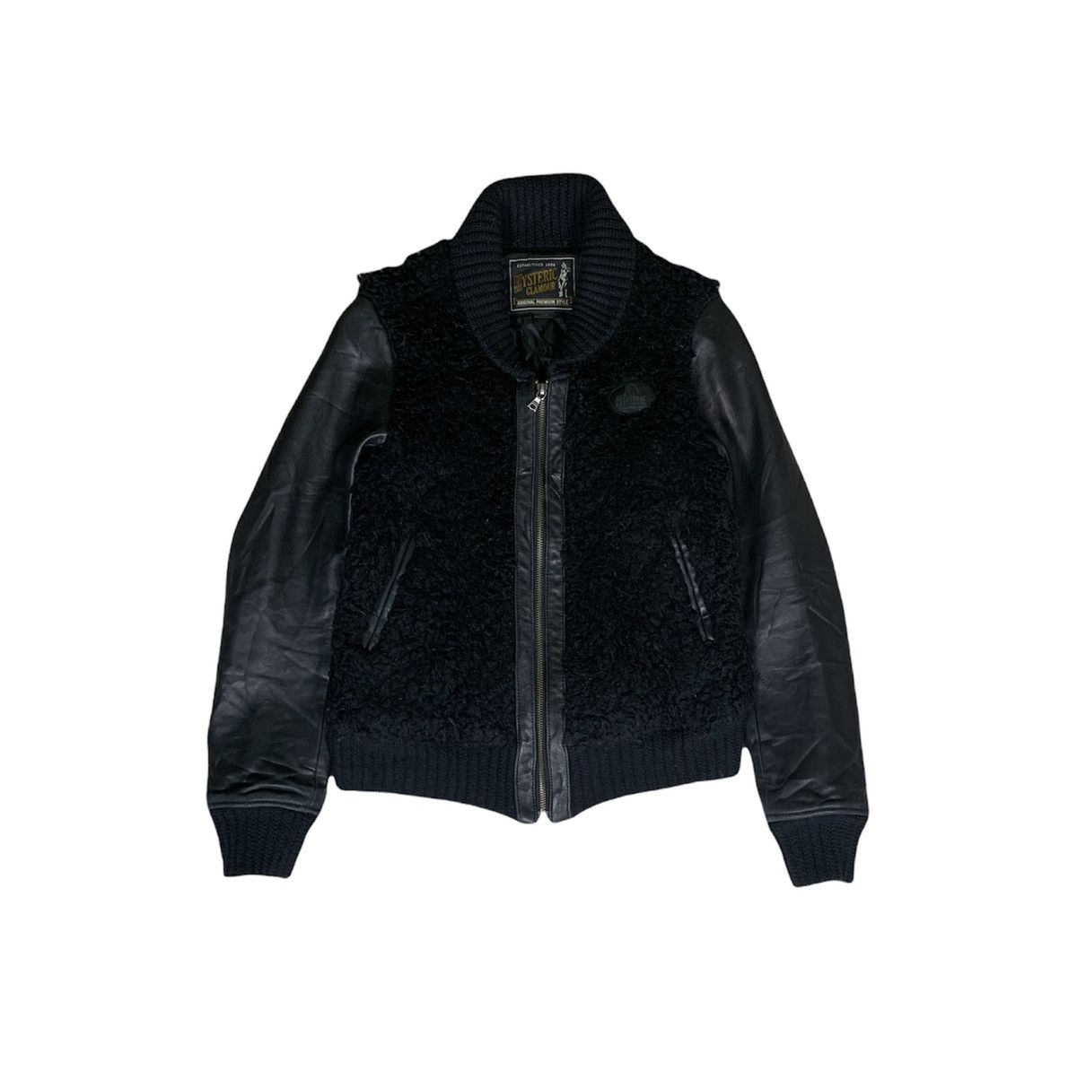 Hysteric Glamour Hysteric Glamour Leather Sherpa Jacket Black Colour Size S / US 4 / IT 40 - 1 Thumbnail