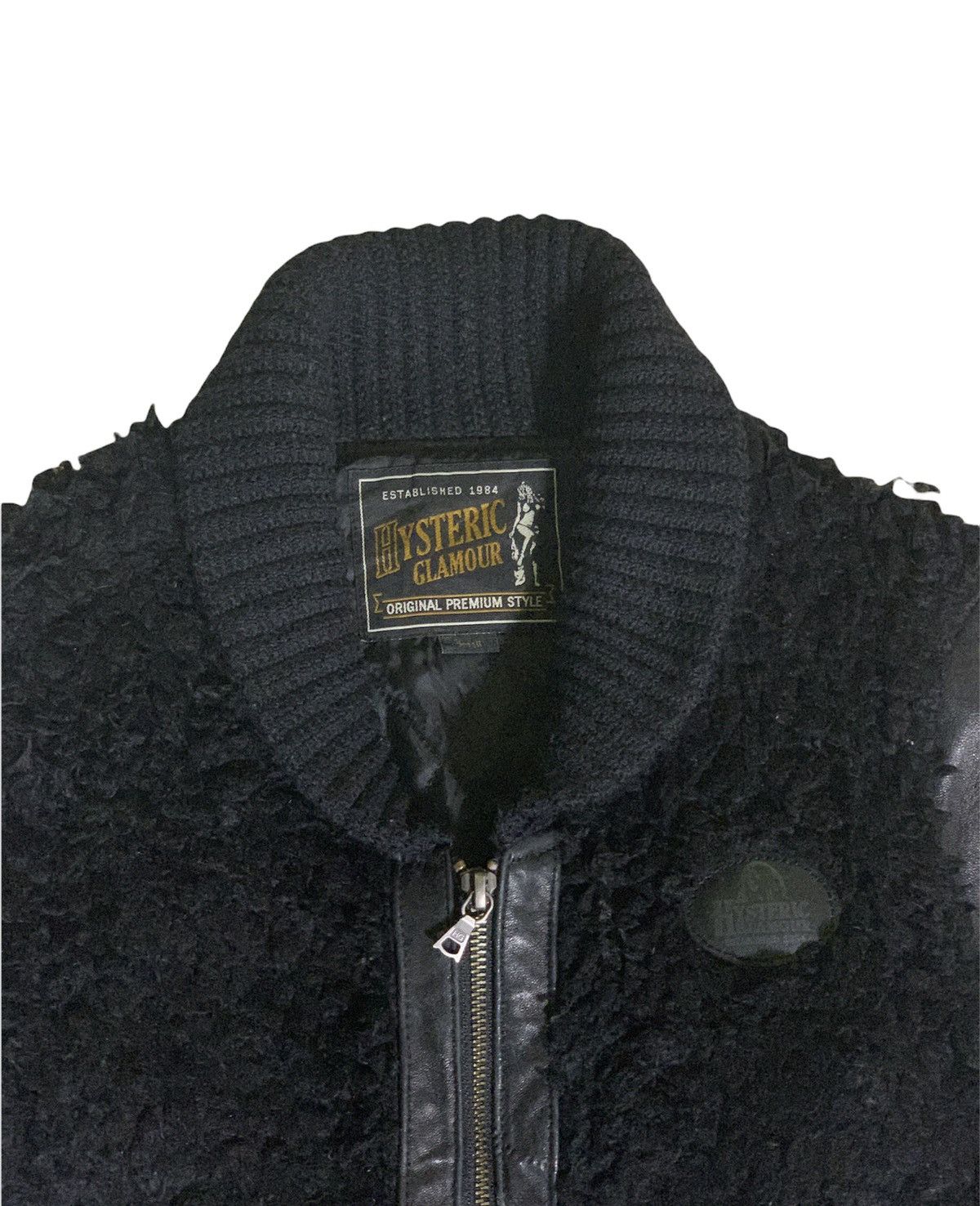 Hysteric Glamour Hysteric Glamour Leather Sherpa Jacket Black Colour Size S / US 4 / IT 40 - 4 Thumbnail