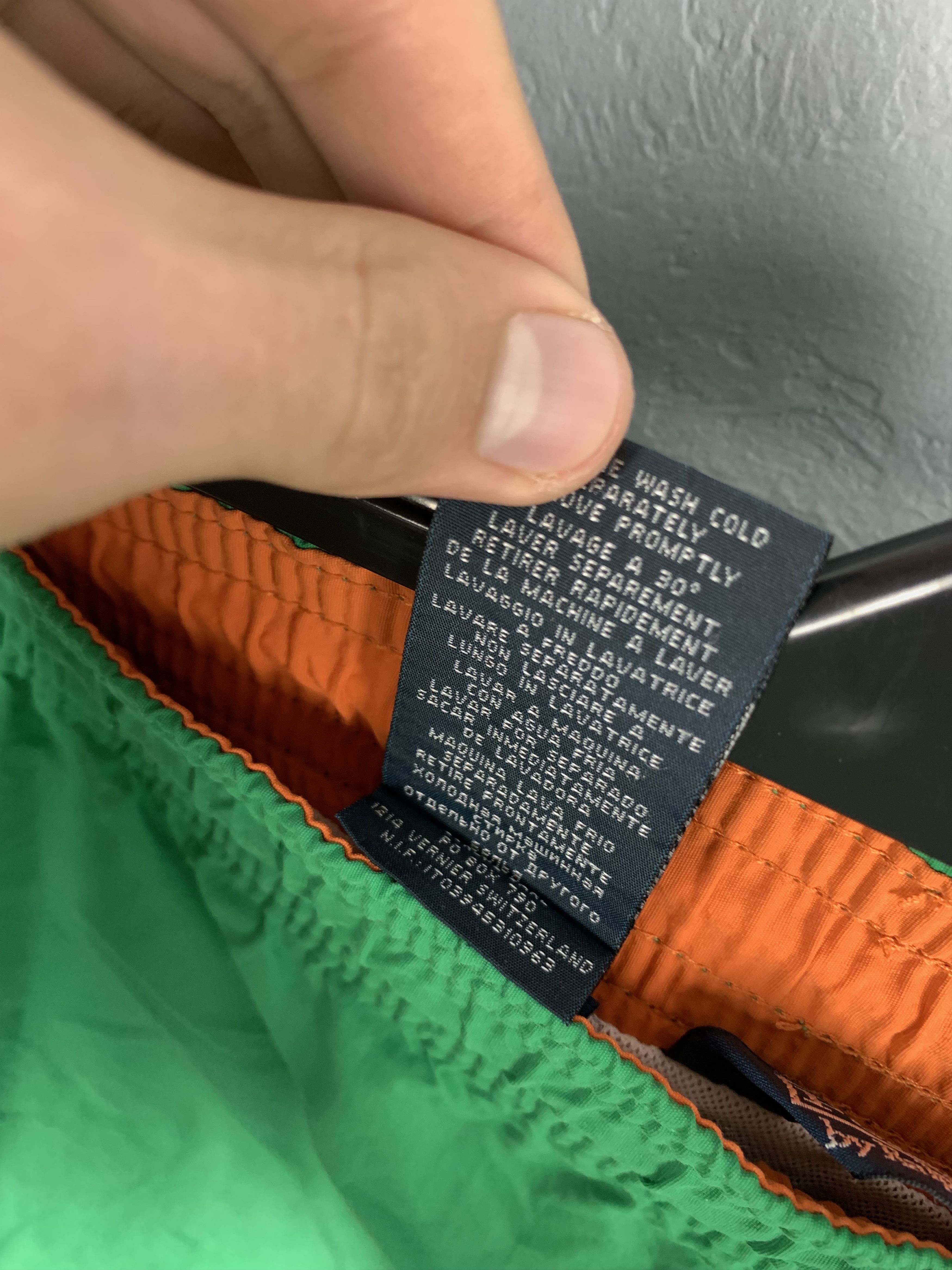 Lauren Ralph Lauren × Polo Ralph Lauren × Vintage Polo Ralph Lauren Vintage Mens Nylon Swimming Shorts Size US 34 / EU 50 - 9 Thumbnail