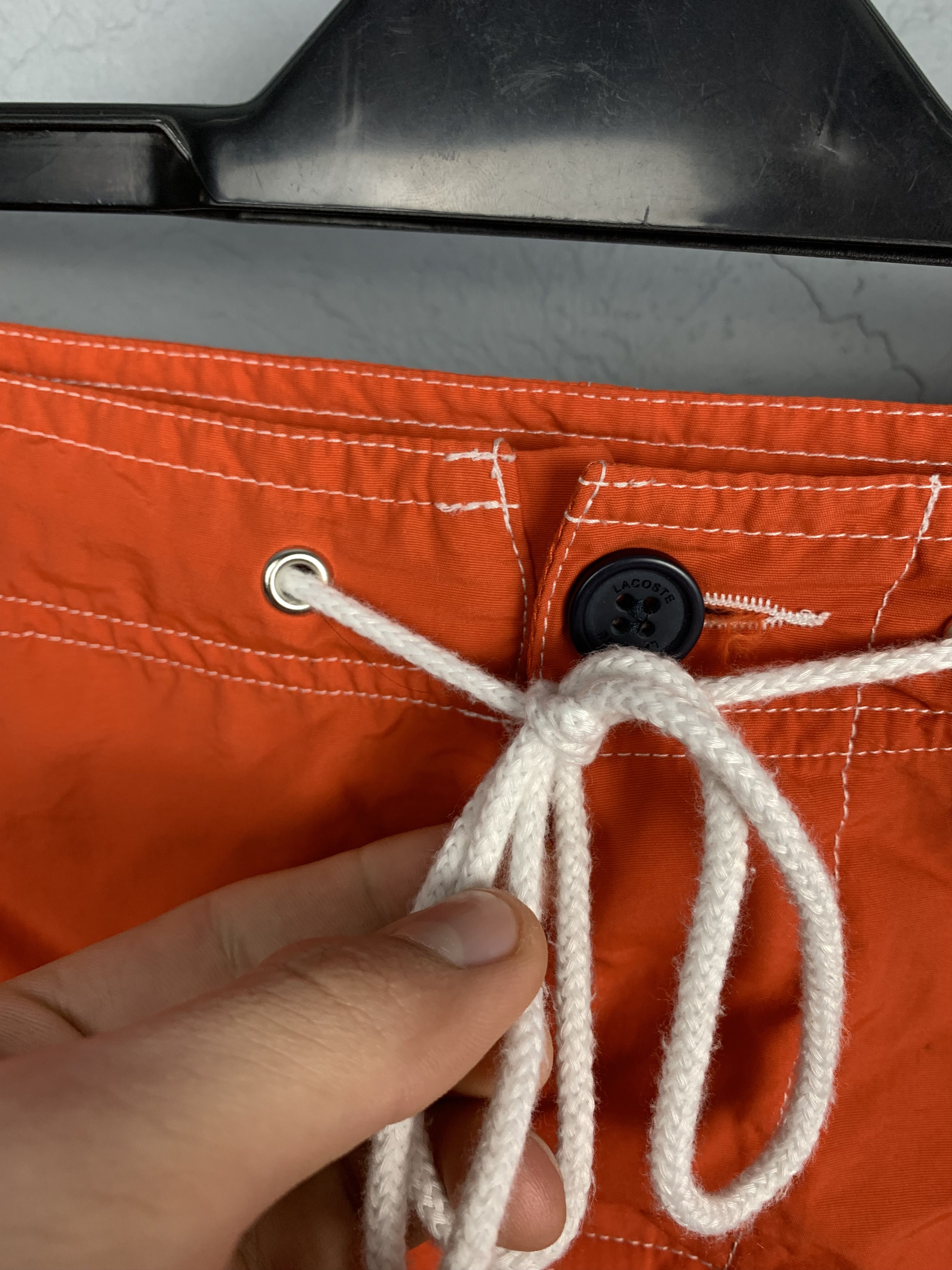 Lacoste × Vintage Lacoste Vintage Mens Nylon Shorts Size XL Size US 36 / EU 52 - 4 Thumbnail