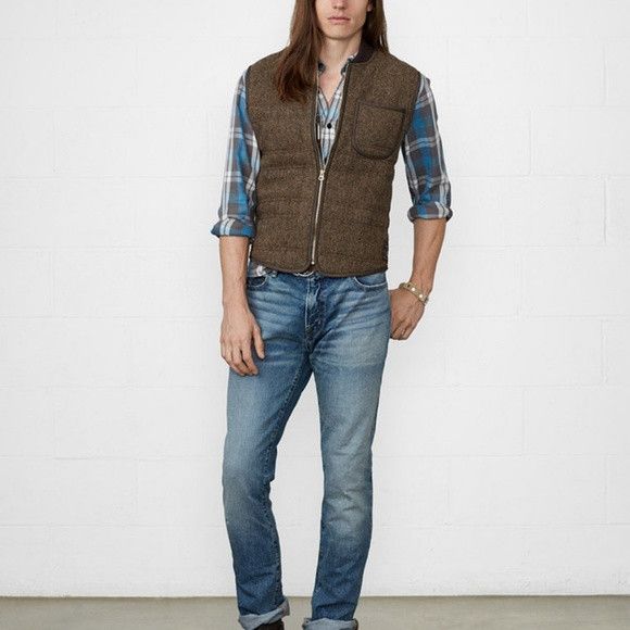 Denim & Supply Ralph Lauren × Ralph Lauren 🔥Tweed Hunting Camo Military Work Duck Zipper Talon Vest Size US M / EU 48-50 / 2 - 16 Thumbnail