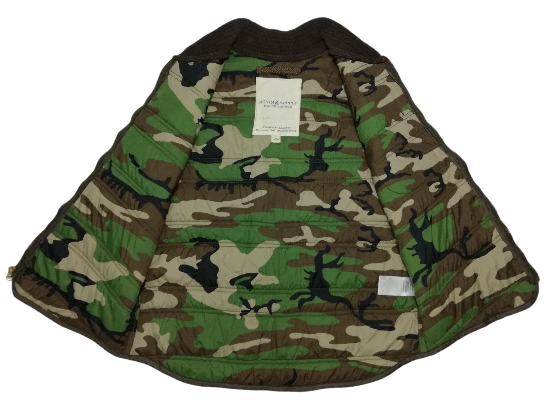Denim & Supply Ralph Lauren × Ralph Lauren 🔥Tweed Hunting Camo Military Work Duck Zipper Talon Vest Size US M / EU 48-50 / 2 - 8 Thumbnail