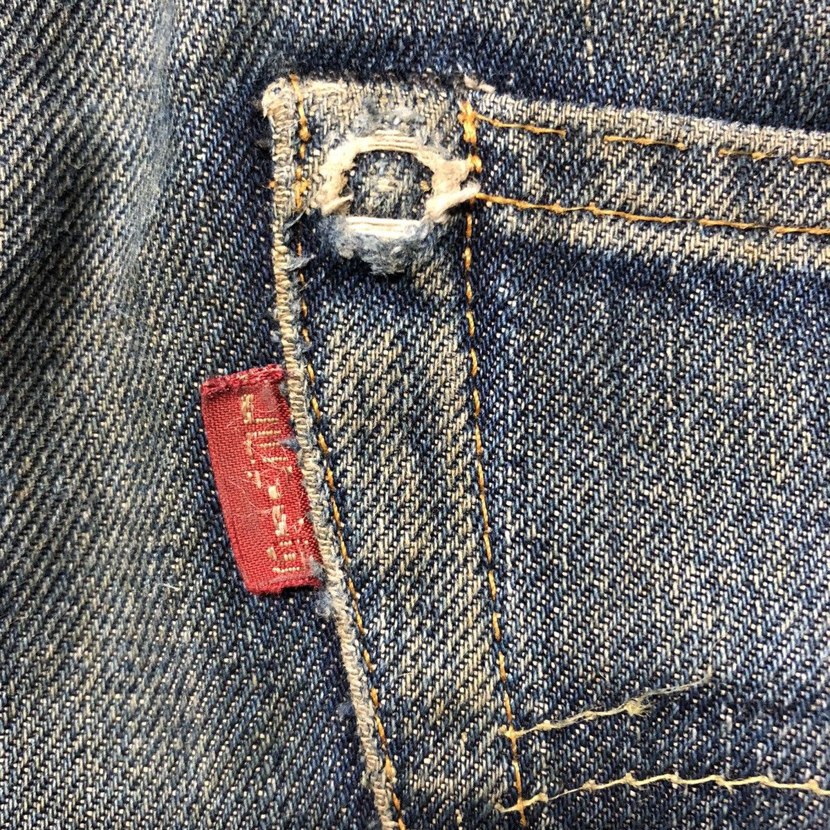 Levi's Vintage Levi's 501XX Big E Distressed Denim Pants Size US 34 / EU 50 - 4 Thumbnail
