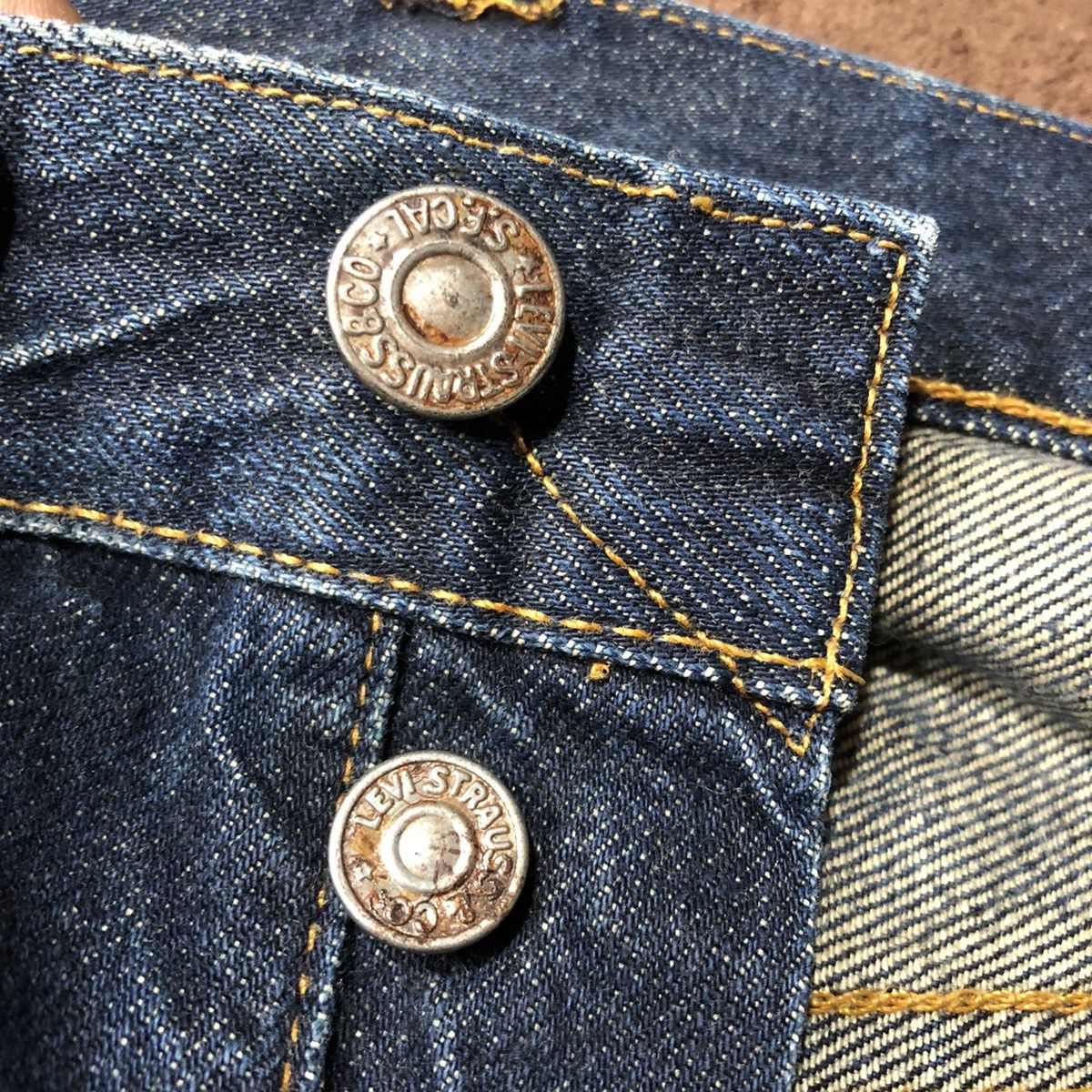Levi's Vintage Levi's 501XX Big E Distressed Denim Pants Size US 34 / EU 50 - 6 Thumbnail