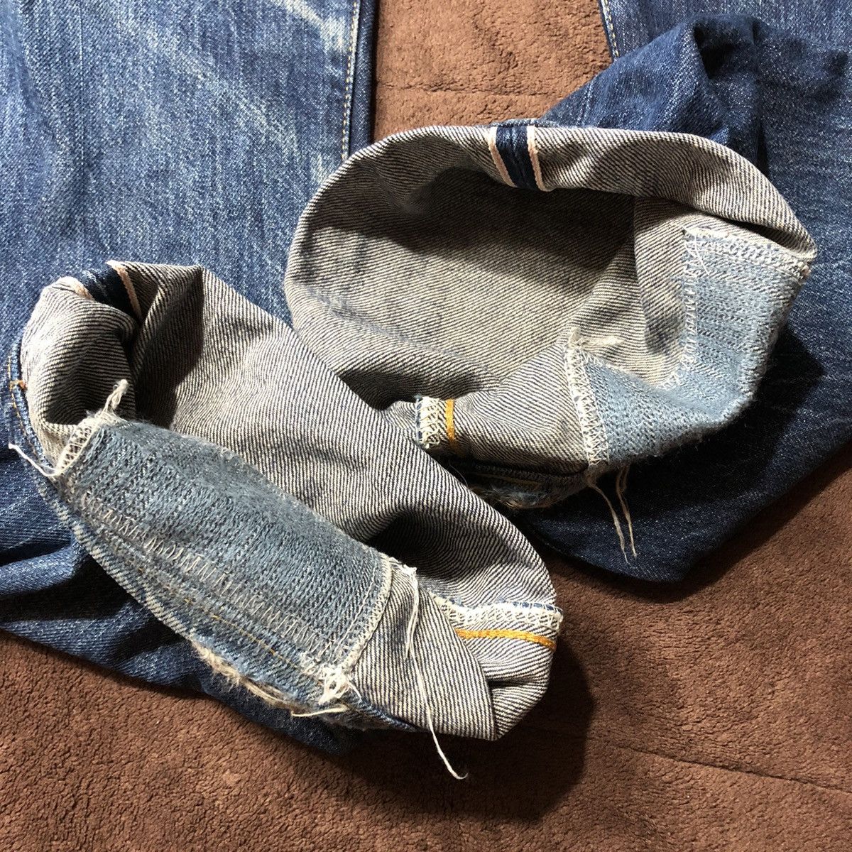 Levi's Vintage Levi's 501XX Big E Distressed Denim Pants Size US 34 / EU 50 - 10 Thumbnail
