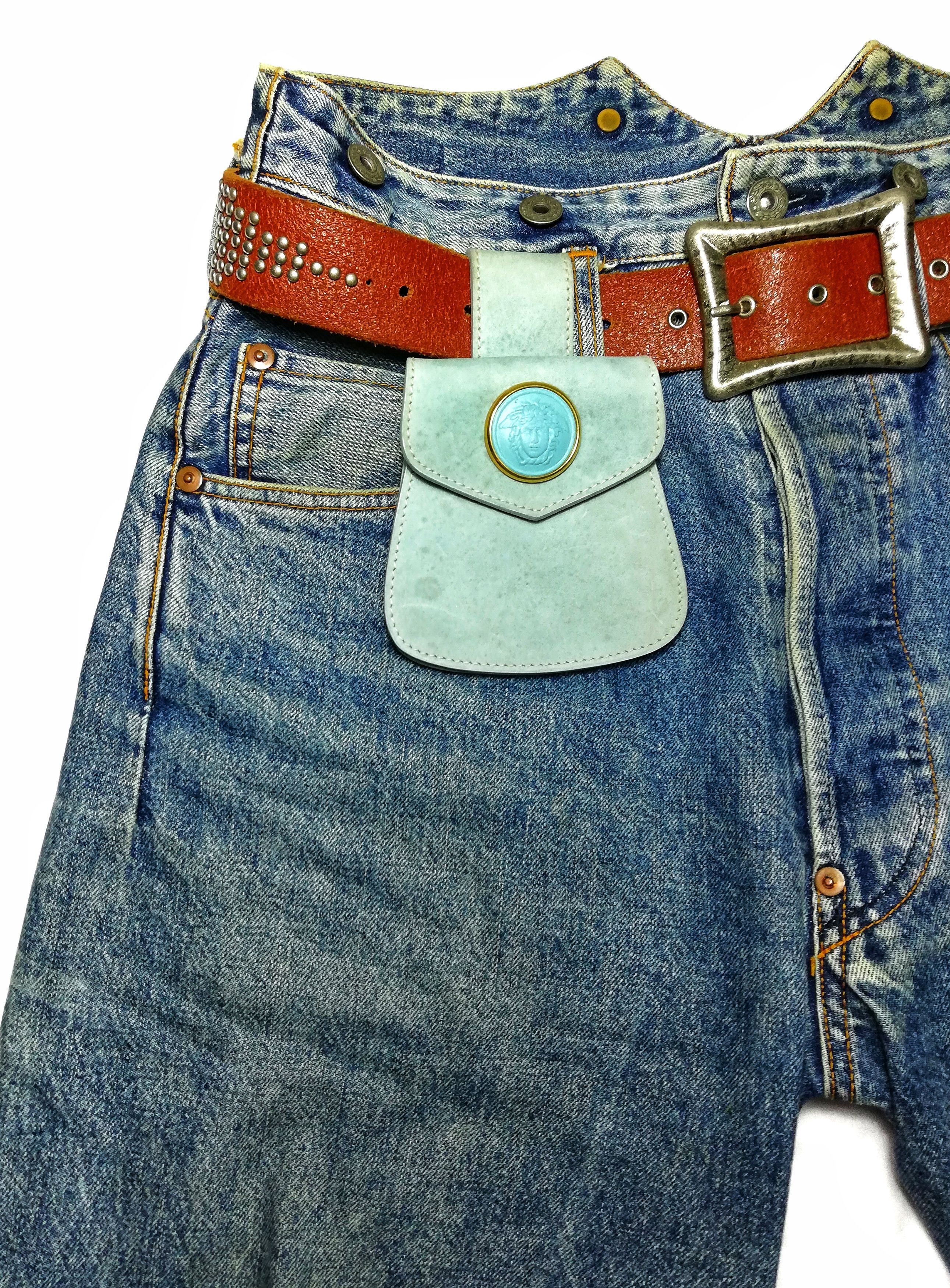 Genuine Leather × Versace × Versus Versace 🔥Vintage Gianni Versace Waist Belt Bag Size ONE SIZE - 2 Thumbnail