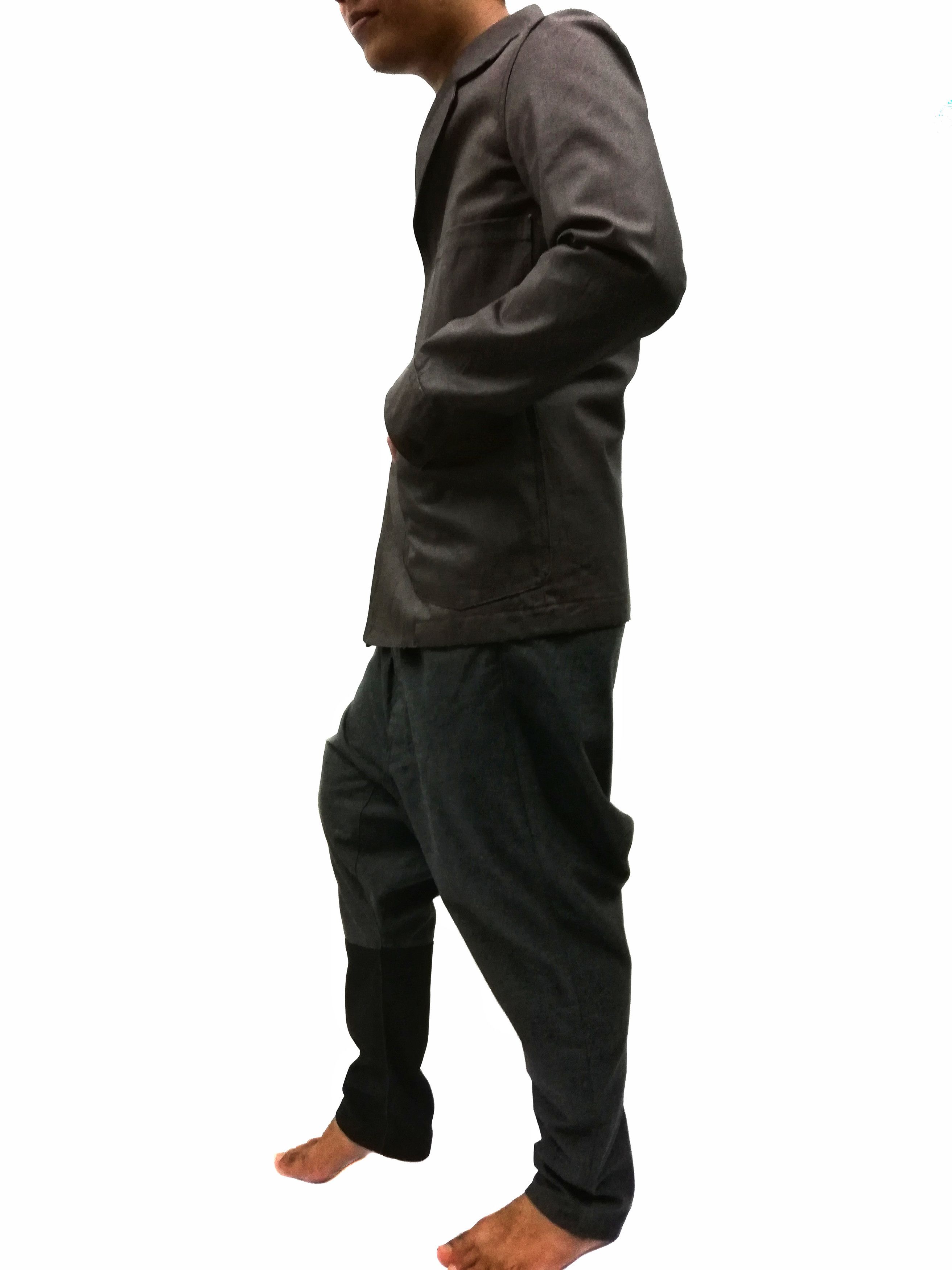Designer × Japanese Brand 🔥Shorts Saruel Plain Half Pants Design Iconic Style CDG🔥 Size US 33 - 2 Thumbnail