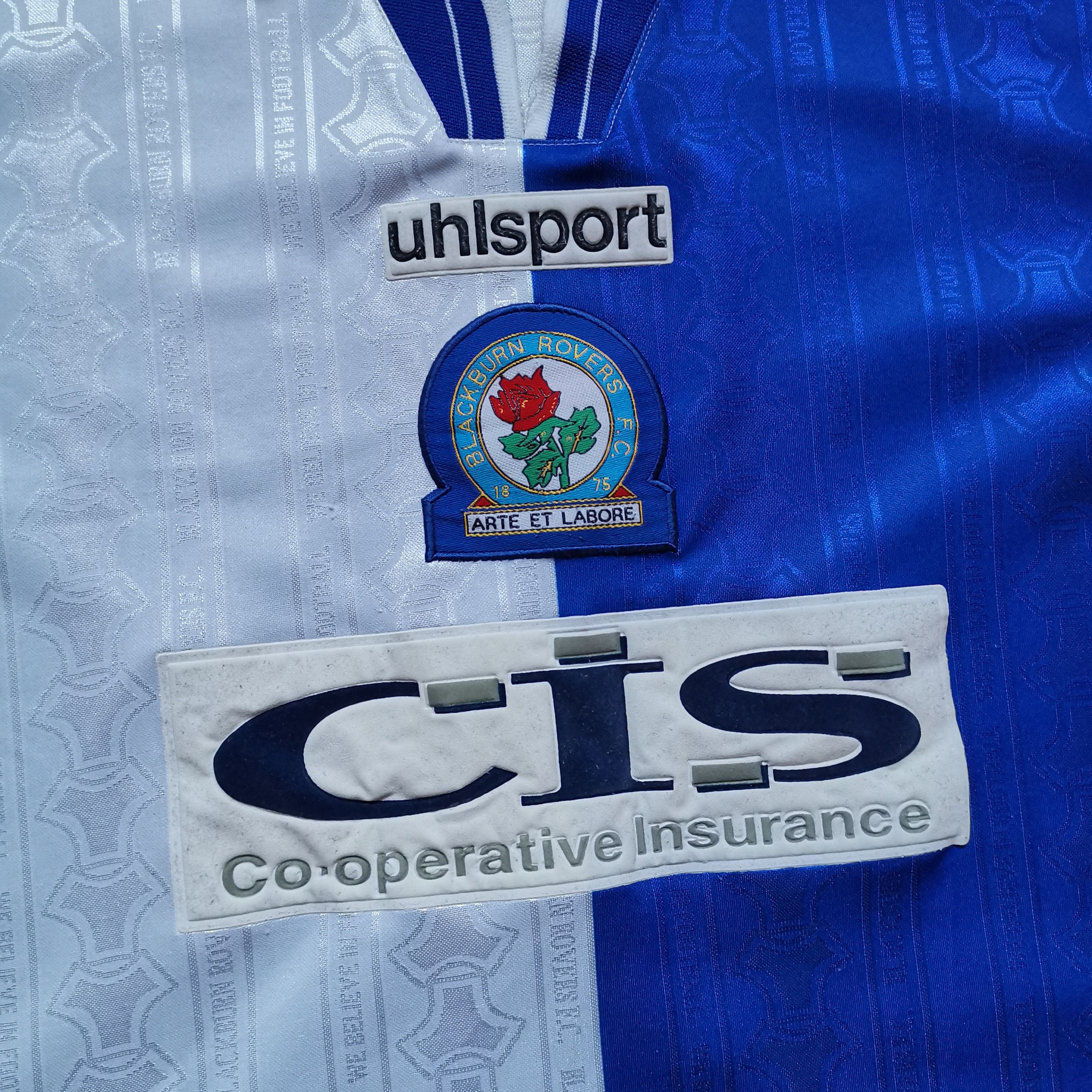 Vintage Uhlsport Blackburn rovers 1998 2000 hone jersey soccer Size US M / EU 48-50 / 2 - 2 Thumbnail
