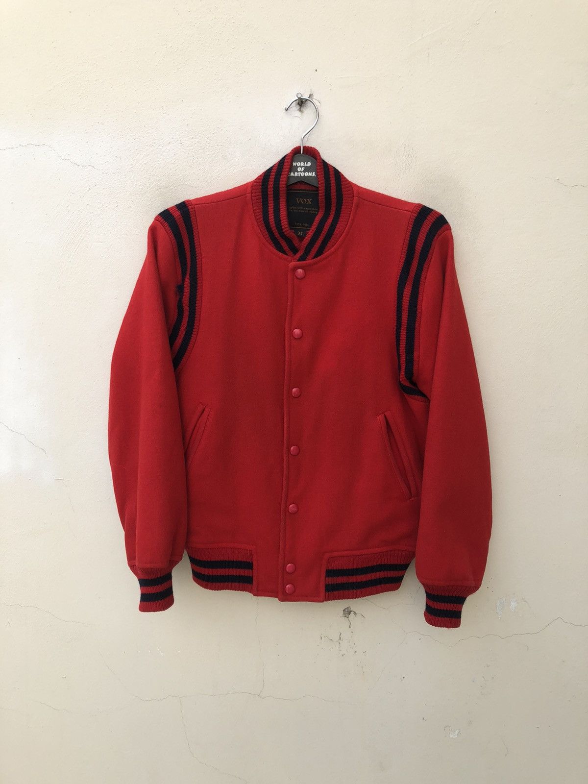Vintage Vintage 80s VOX Japan Wool Teddy Jacket Varsity Size US M / EU 48-50 / 2 - 3 Thumbnail