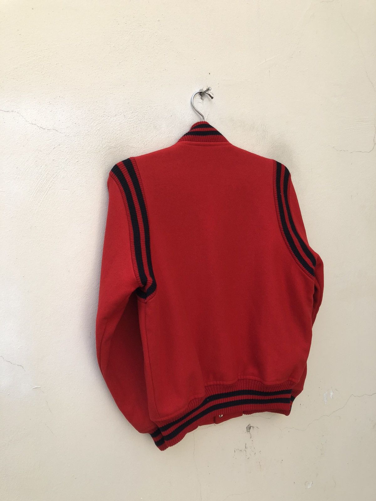 Vintage 80s VOX Japan Wool Teddy Jacket Varsity