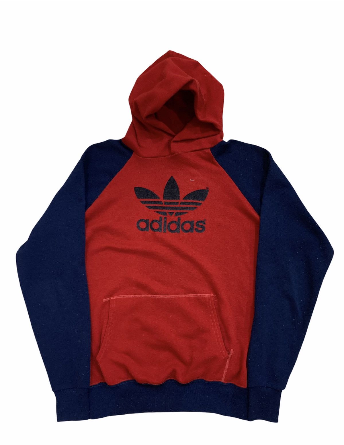 Vintage Big Logo Adidas Trefoil Velvet Hoodie
