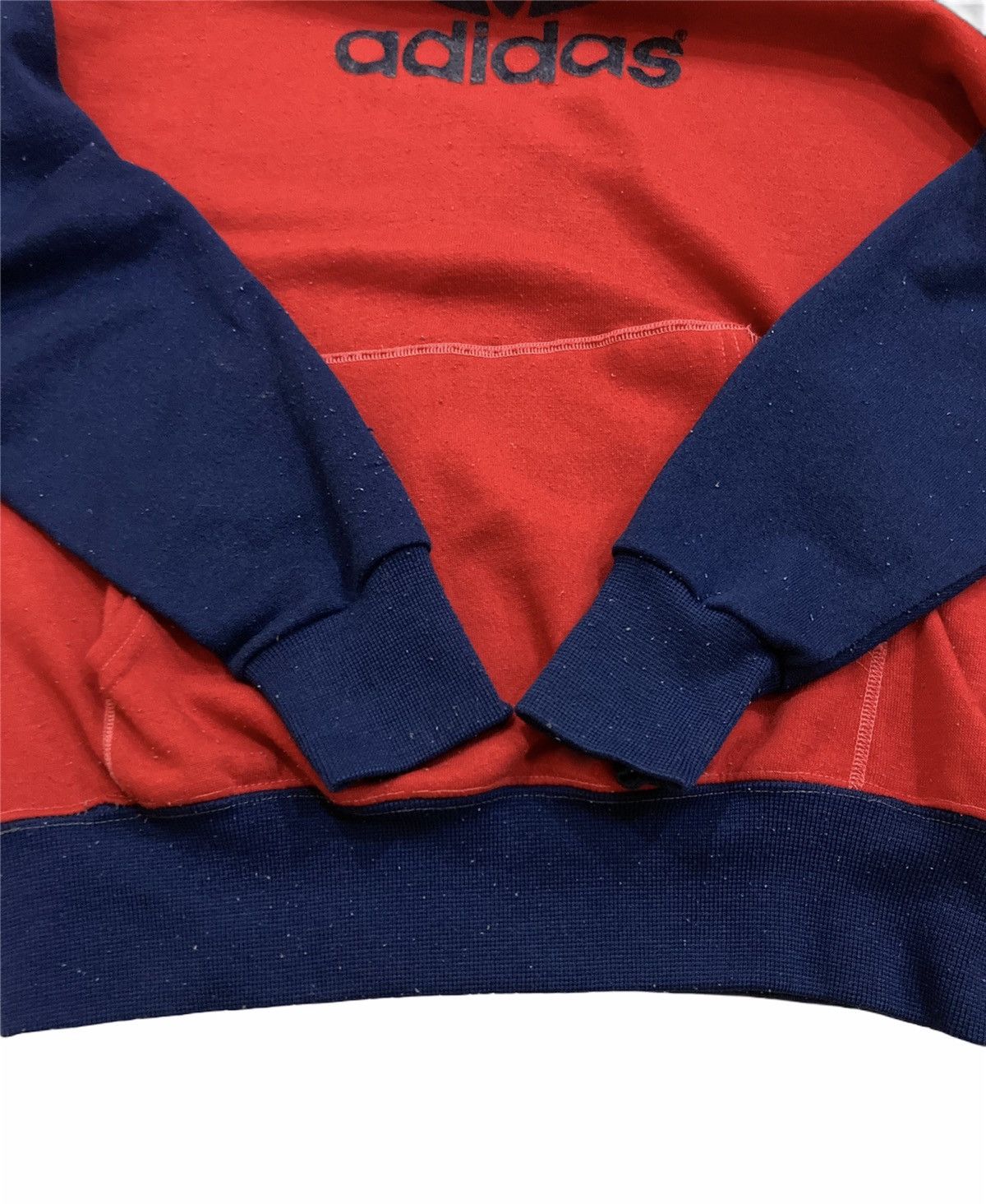 Adidas Vintage Big Logo Adidas Trefoil Velvet Hoodie Size US L / EU 52-54 / 3 - 4 Thumbnail