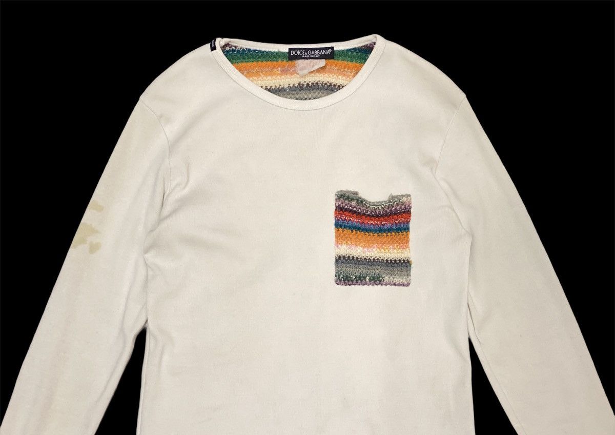 Dolce & Gabbana × Vintage Vintage 90’s Dolce & Gabbana D&G White Long Sleeve Shirt Size US S / EU 44-46 / 1 - 3 Thumbnail