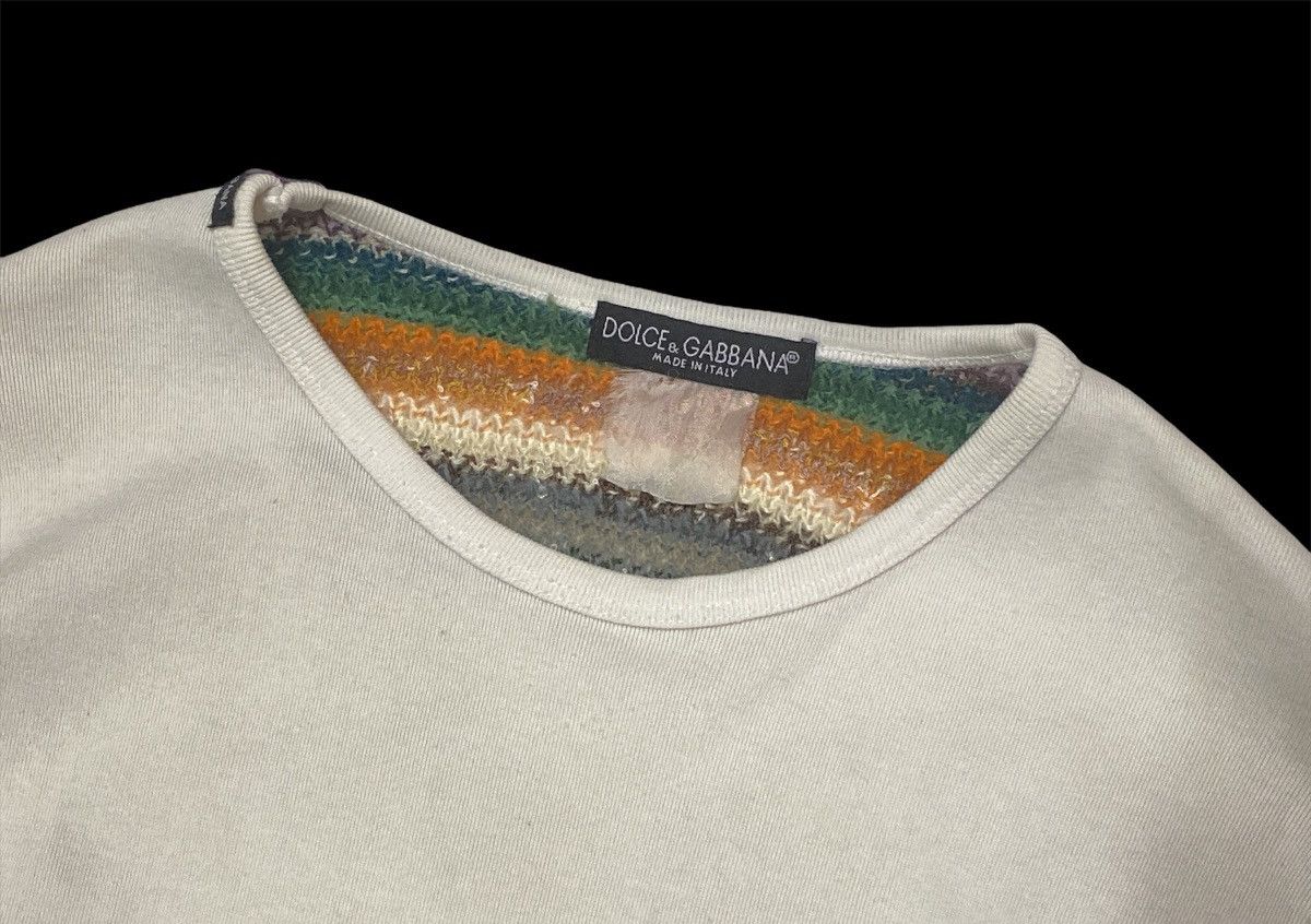 Dolce & Gabbana × Vintage Vintage 90’s Dolce & Gabbana D&G White Long Sleeve Shirt Size US S / EU 44-46 / 1 - 4 Thumbnail