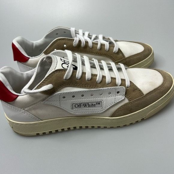 Off-White Off-White 5.0 Sneakers White/Red Canvas/Suede Size US 8 / EU 41 - 6 Thumbnail