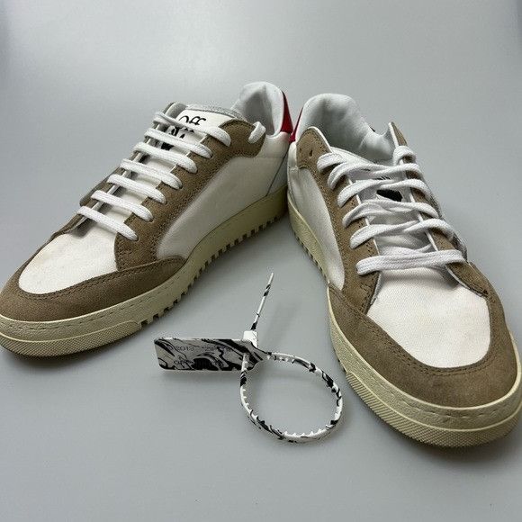 Off-White Off-White 5.0 Sneakers White/Red Canvas/Suede Size US 8 / EU 41 - 1 Thumbnail