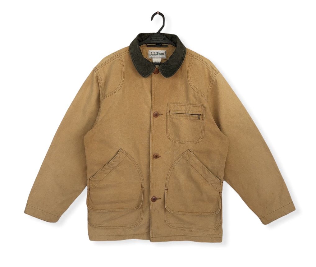image of L L Bean x Made In USA vintage Made In Usa L.l.bean Duck Canvas Work Jacket in Brown (Size Large)